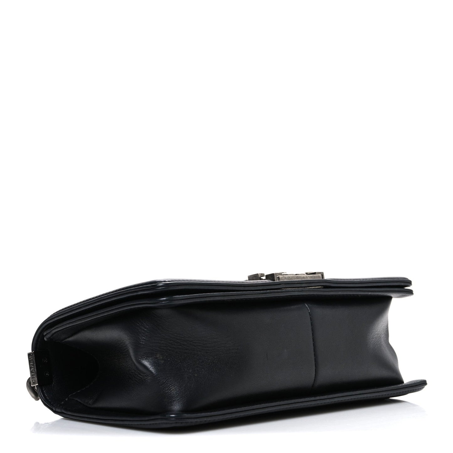 Lambskin Quilted Medium Boy Flap Black