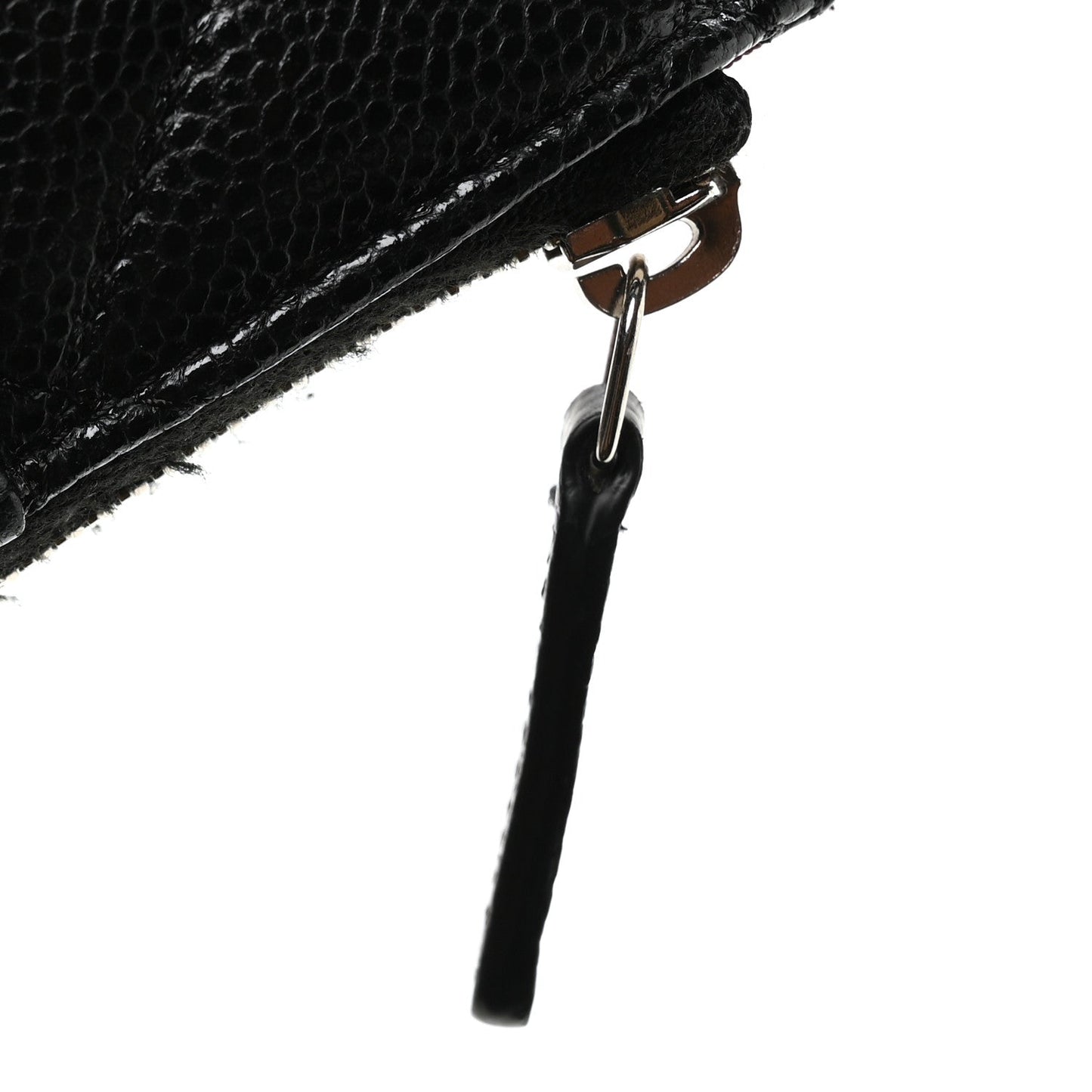 Caviar Quilted Classic iPhone Pouch Black