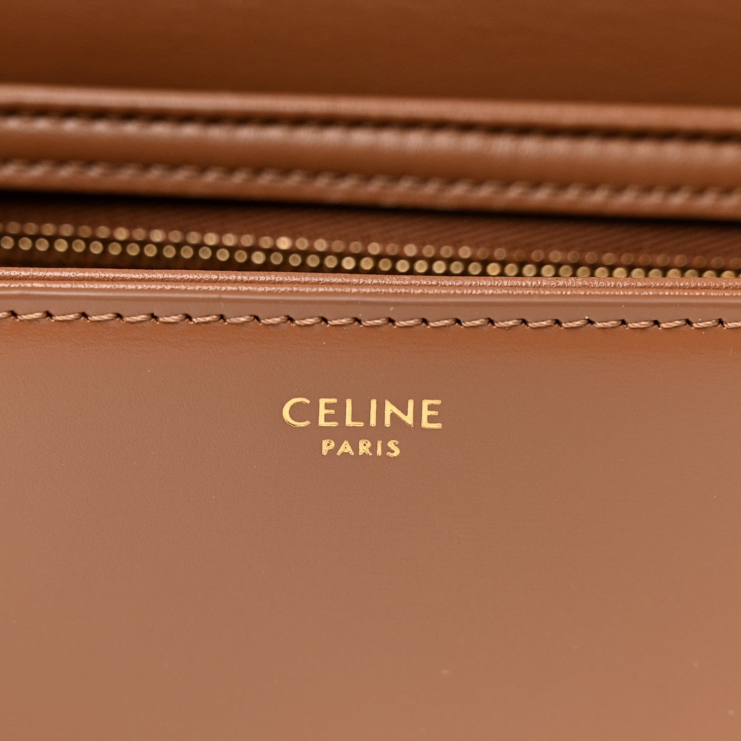 Shiny Calfskin Teen Triomphe Bronze