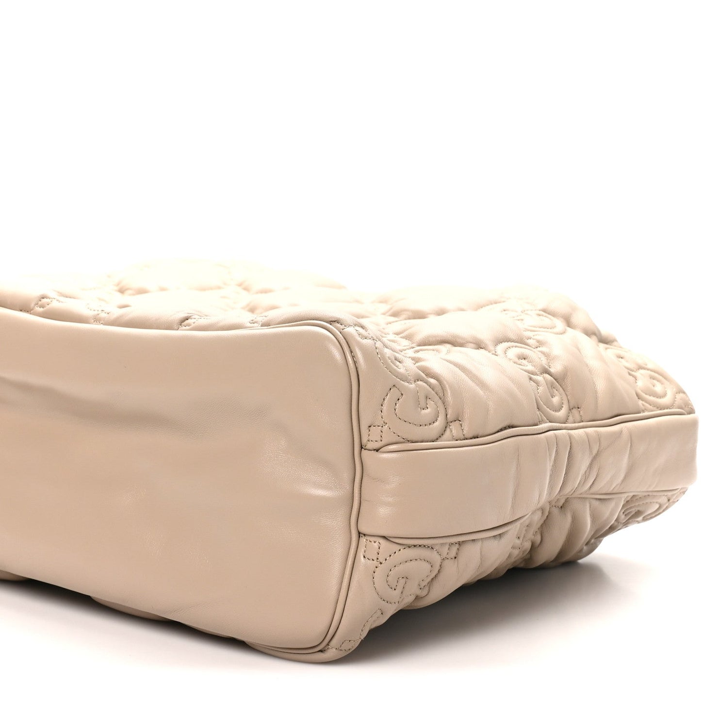Calfskin GG Matelasse Large Tote Beige
