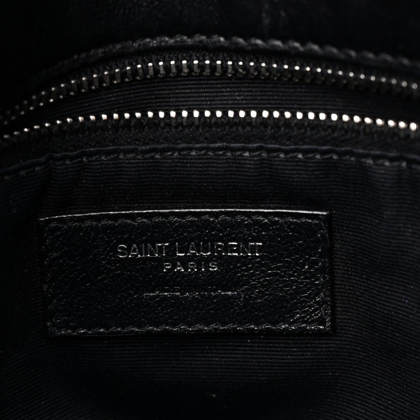 Lambskin Quilted Medium Loulou Puffer Monogram Chain Satchel Black