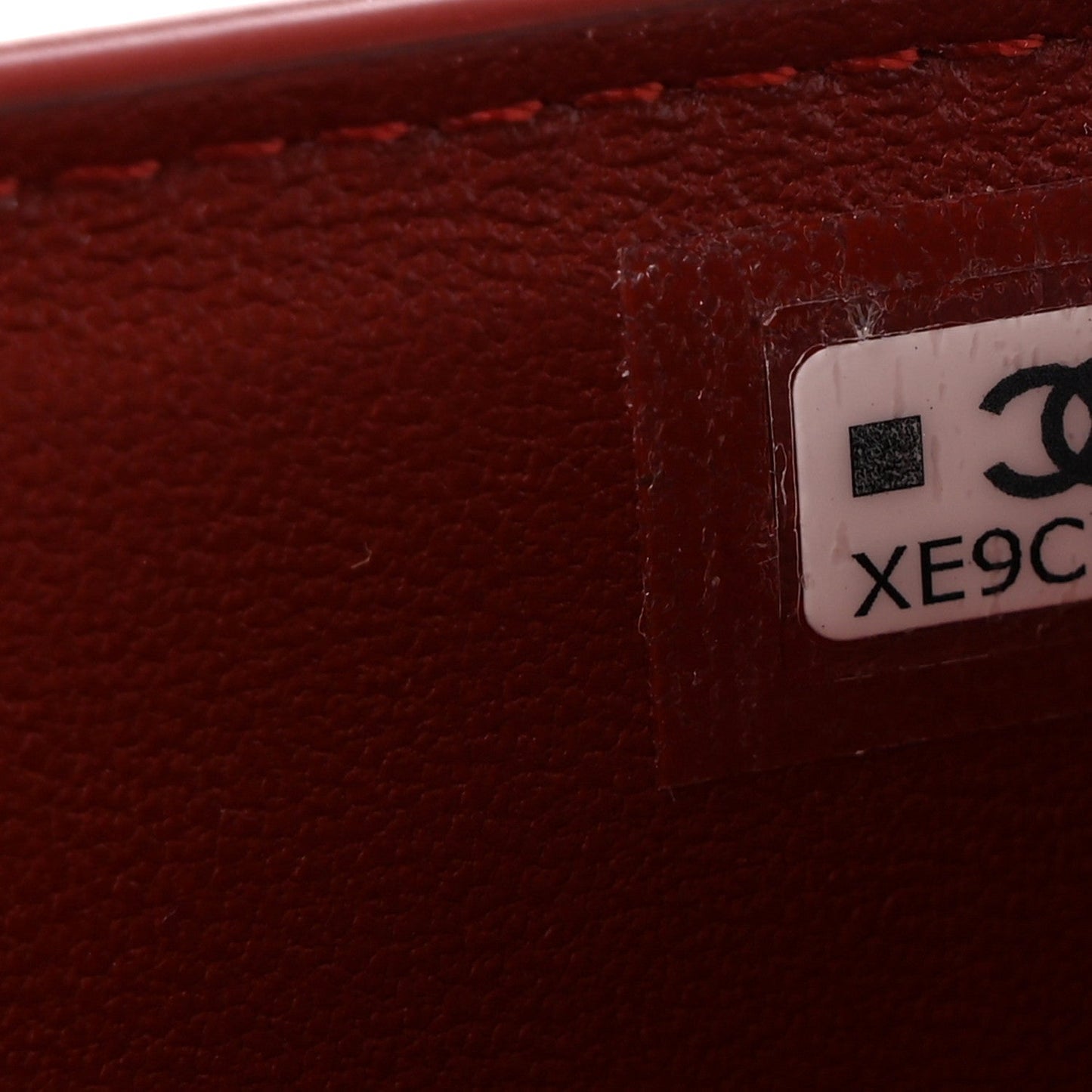 Calfskin Crocodile Embossed Crococo Passport Holder Burgundy