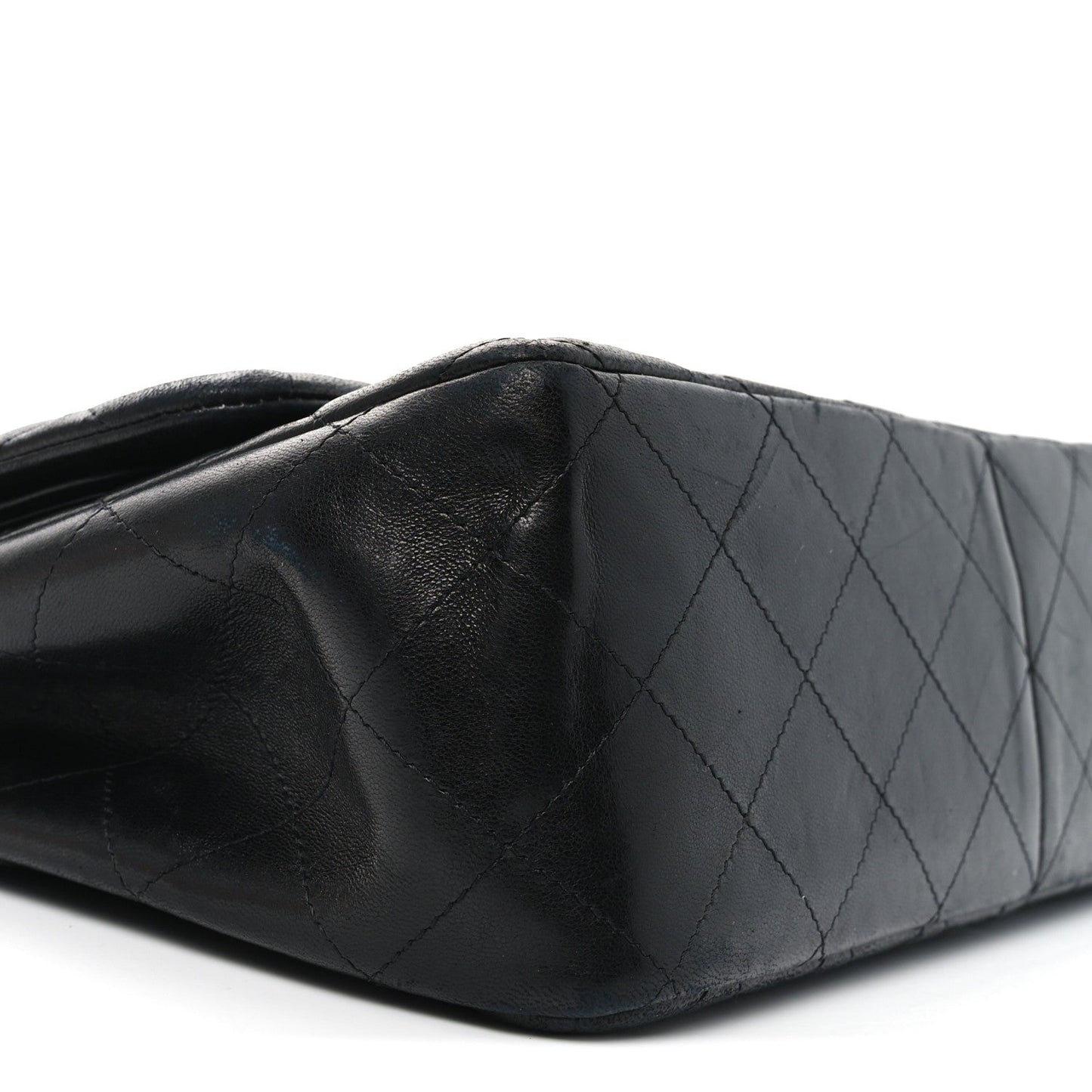 Lambskin Quilted Jumbo Double Flap So Black