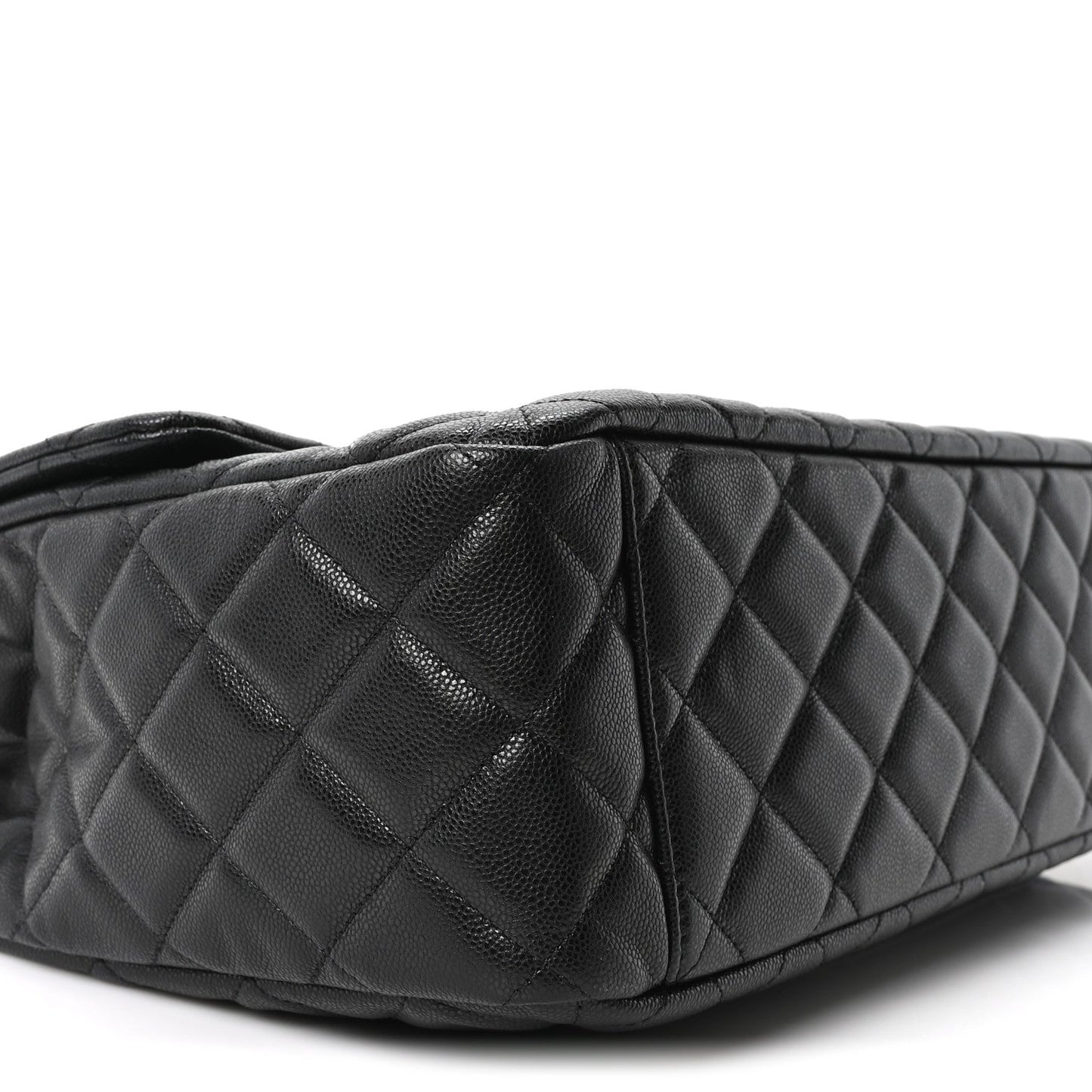Caviar Quilted XXL Travel Flap Bag Black