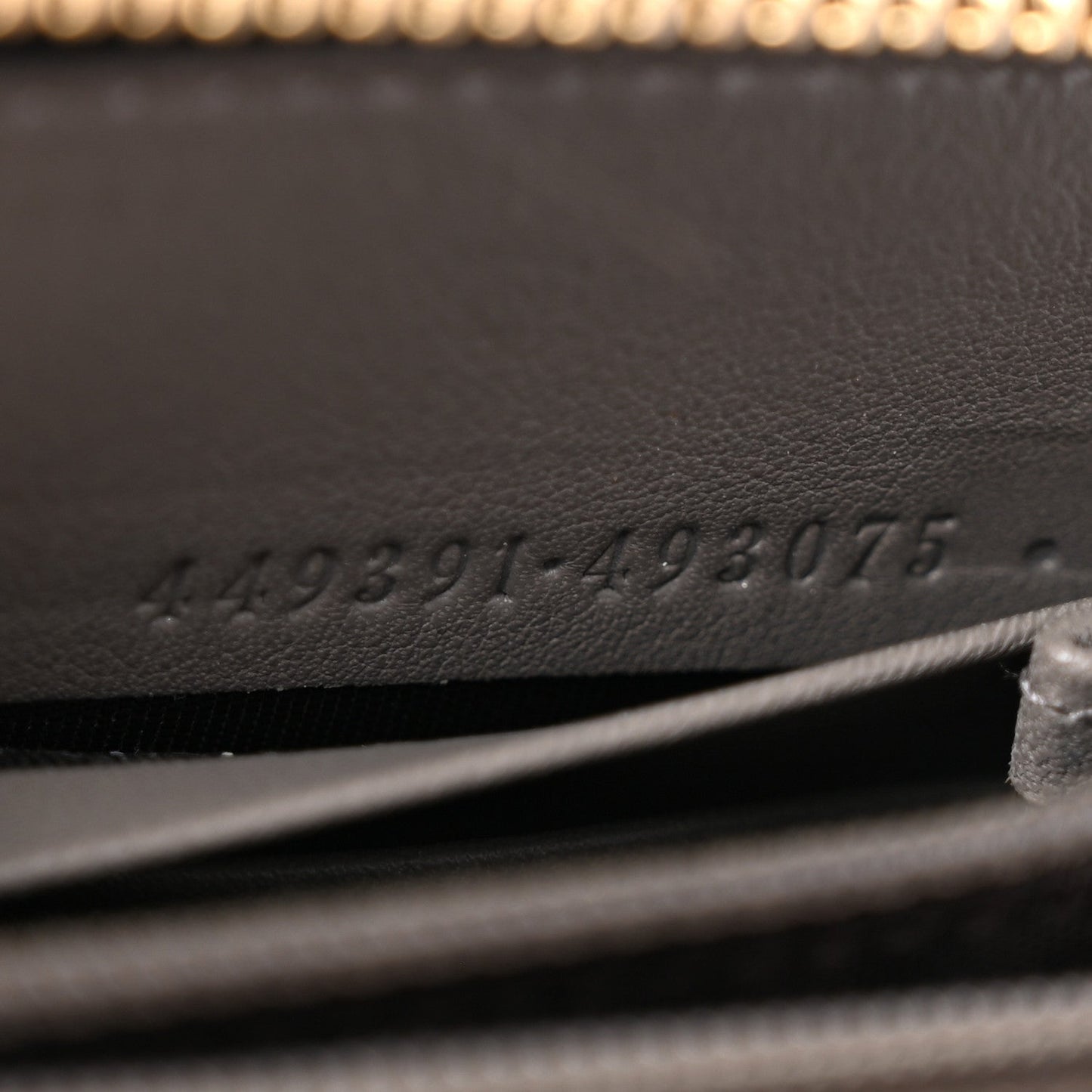 Microguccissima Zip Around Wallet Grey