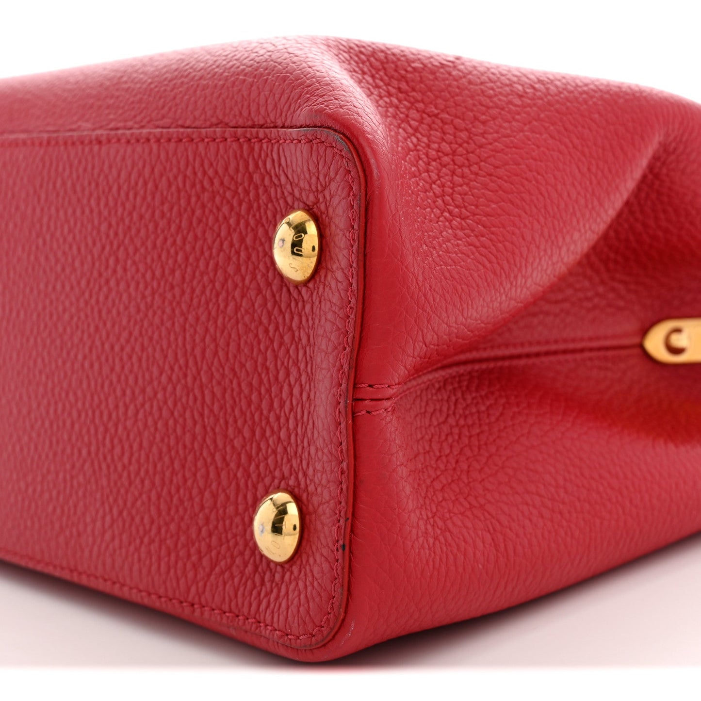 Taurillon Capucines PM Rubis