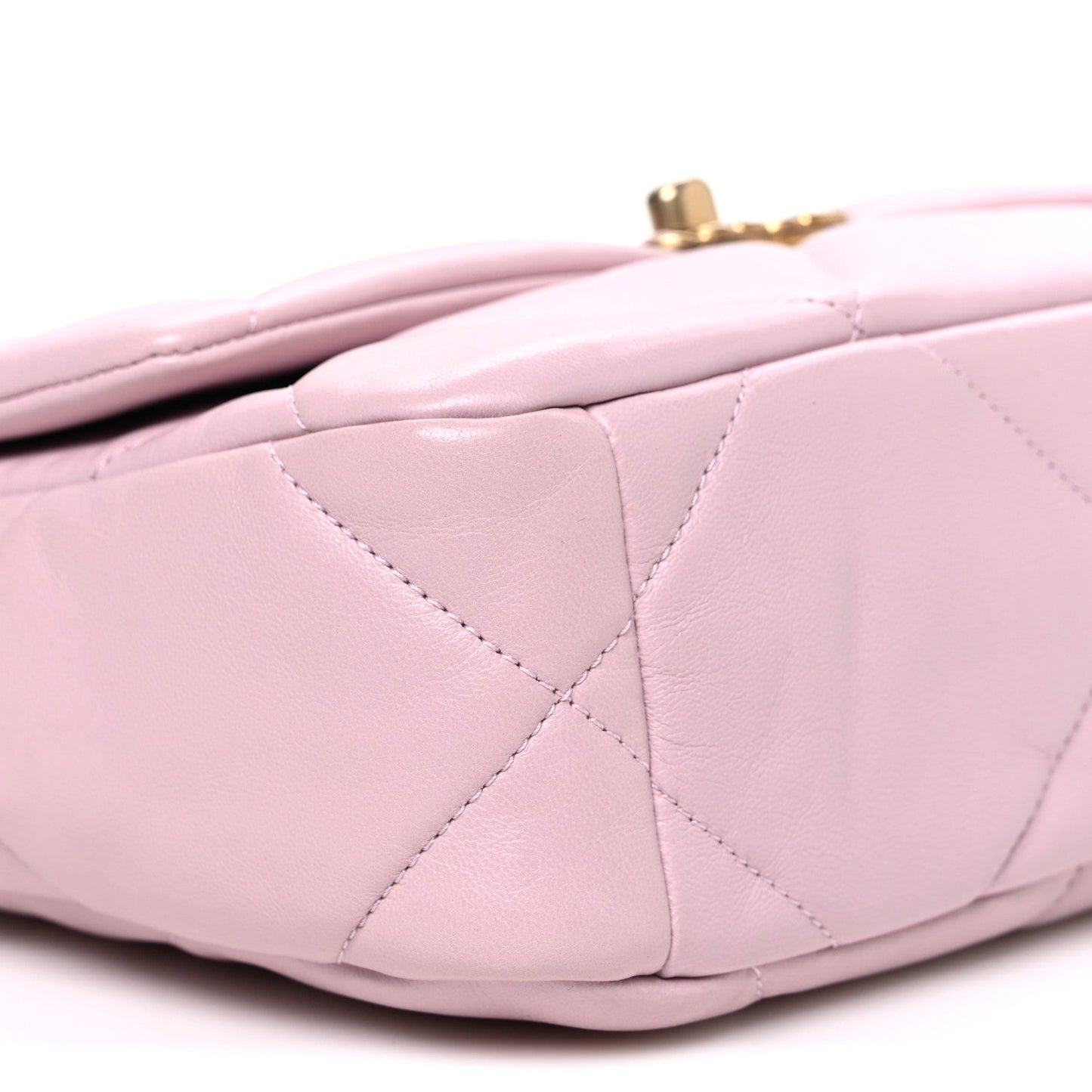 Lambskin Quilted Medium Chanel 19 Flap Light Pink