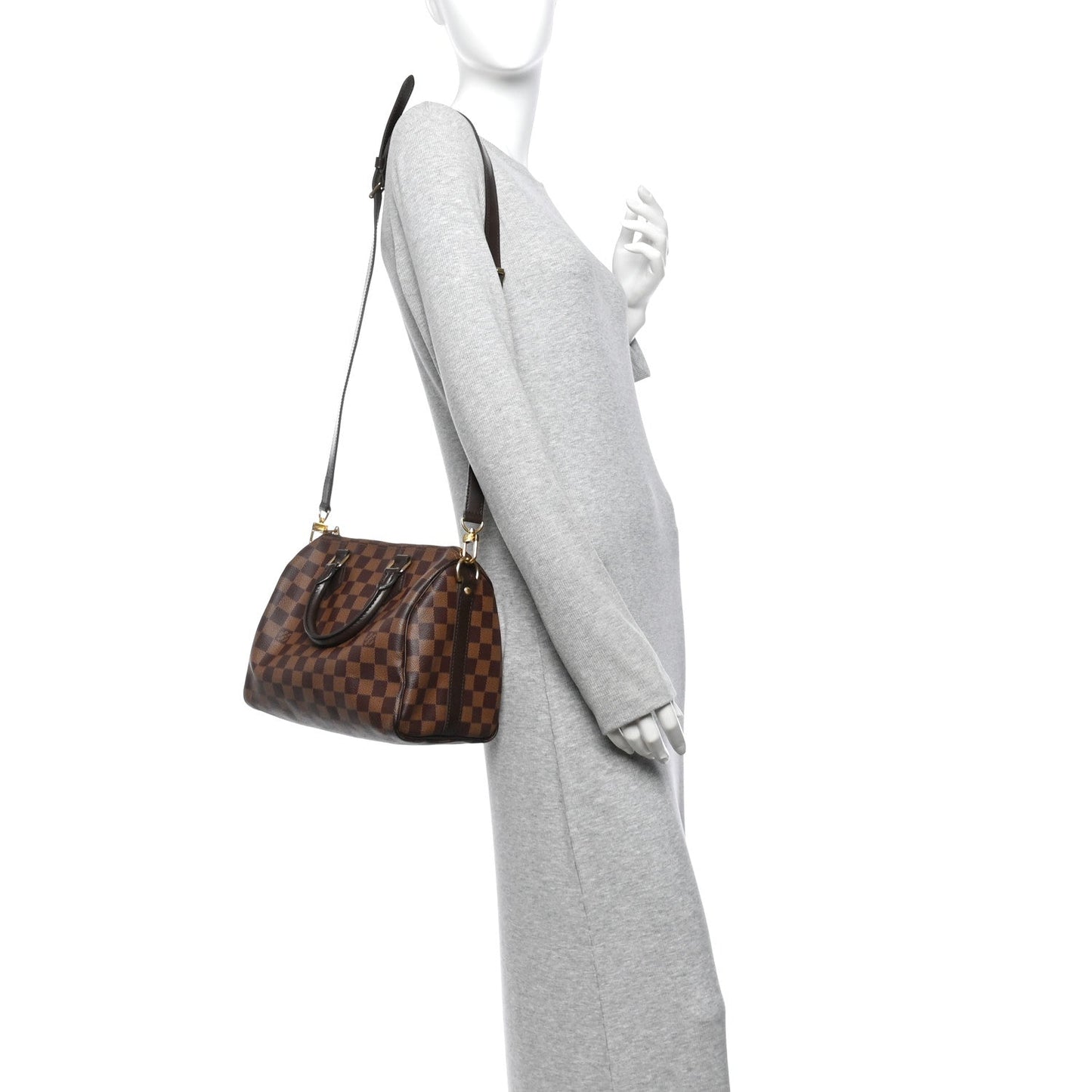 Damier Ebene Speedy Bandouliere 25