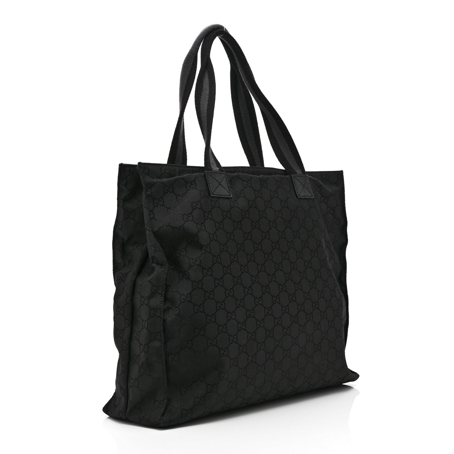 Nylon Monogram Tote Black