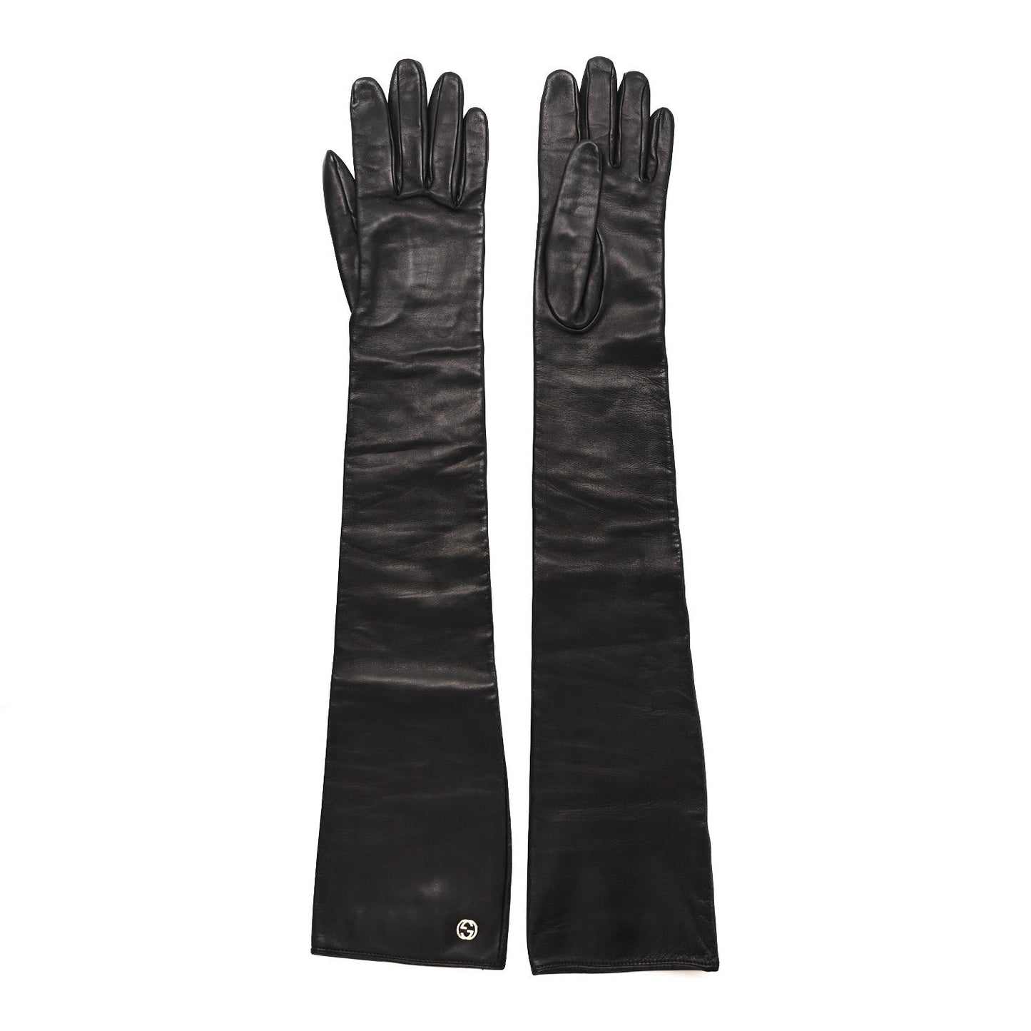 Nappa Interlocking G Gloves 7 Black
