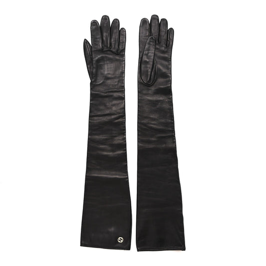 Nappa Interlocking G Gloves 7 Black