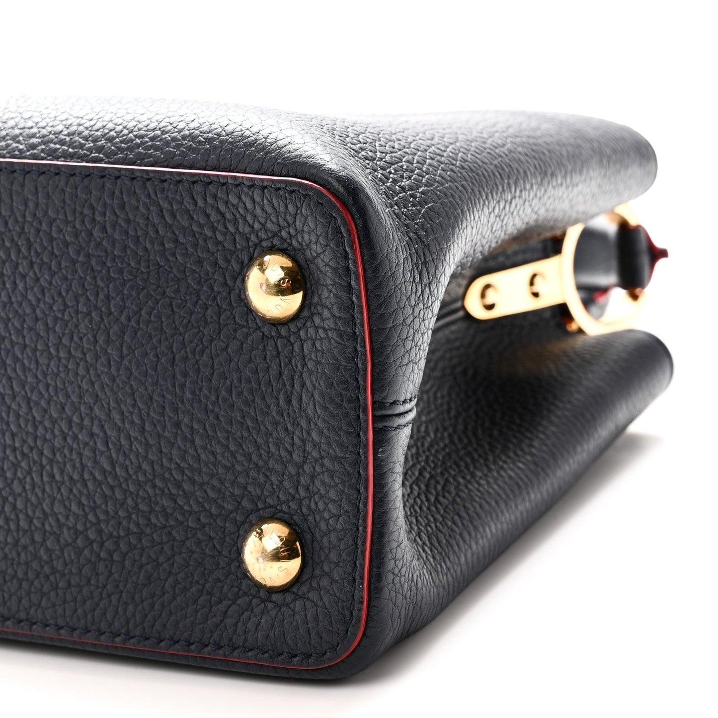 Taurillon Capucines PM Marine Rouge