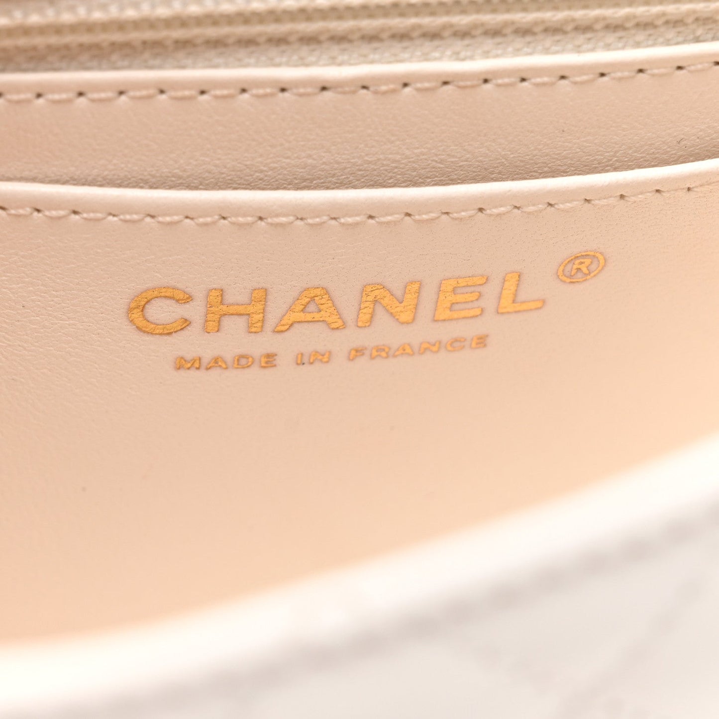 Lambskin Enamel Quilted Mini Coco Hearts Square Flap White