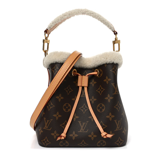Monogram Shearling Cozygram Neonoe BB