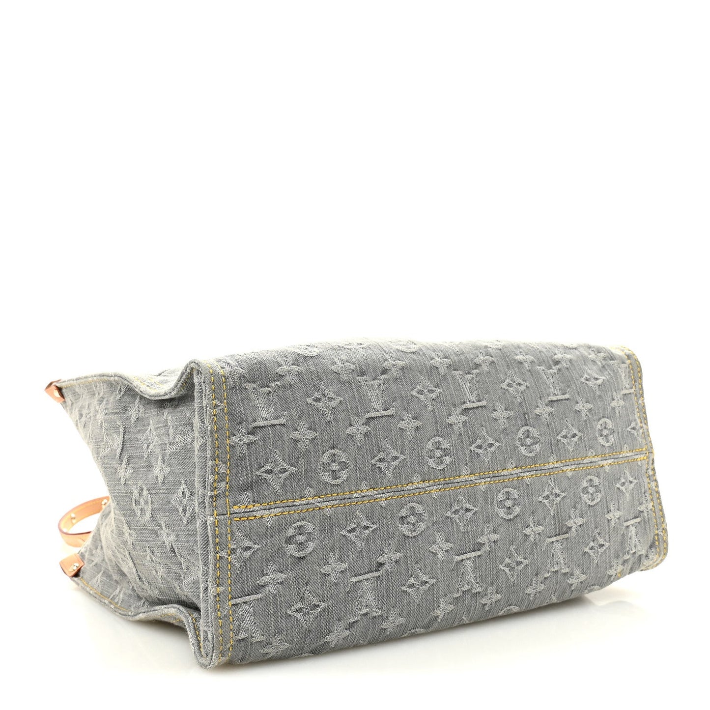 Monogram Denim Onthego MM Washed Gray