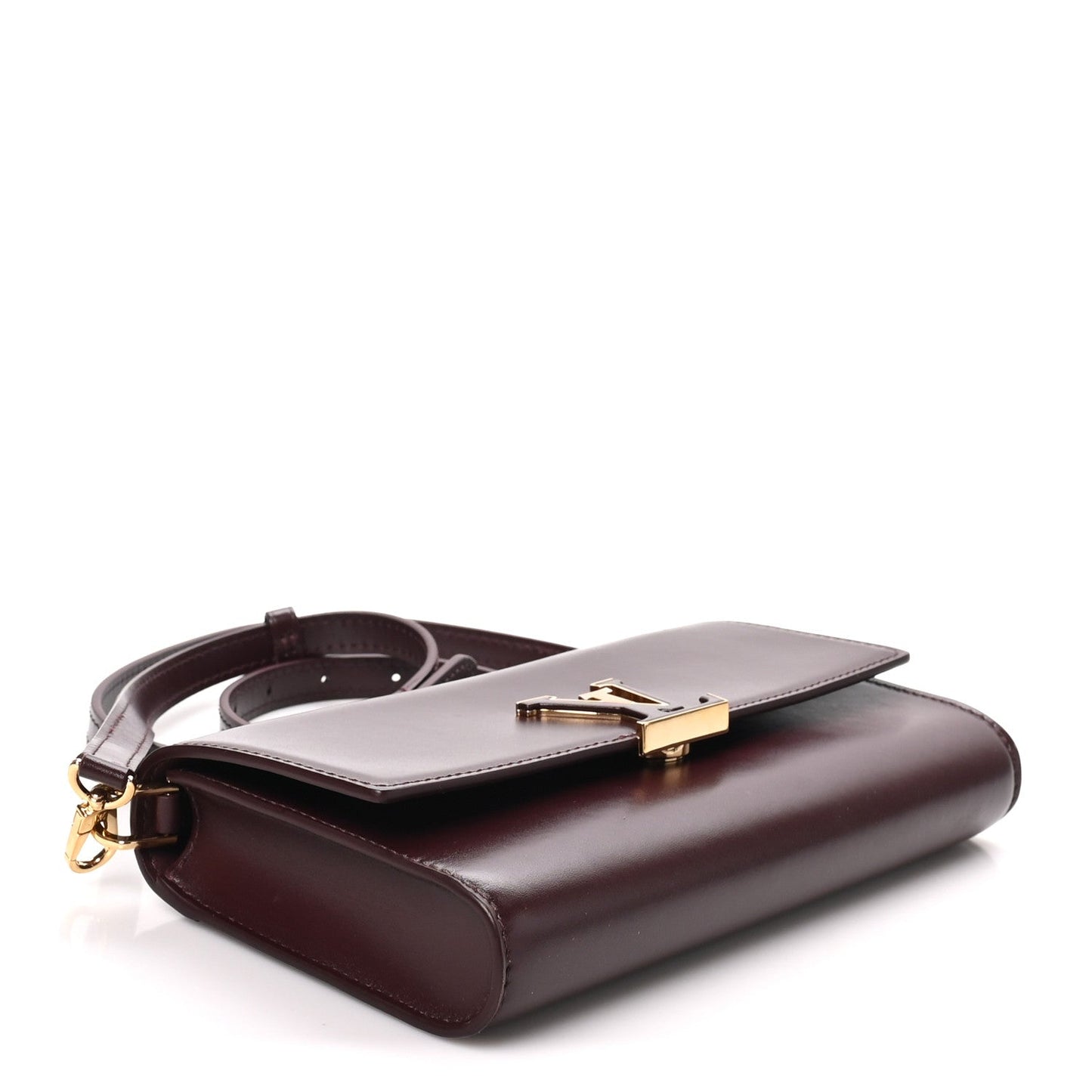 Calfskin LV Wallet On Chain Capucines Garnet