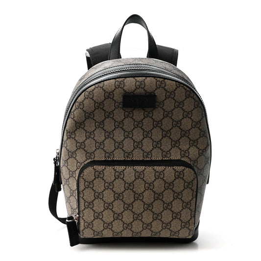 GG Supreme Monogram Small Eden Day Backpack Black