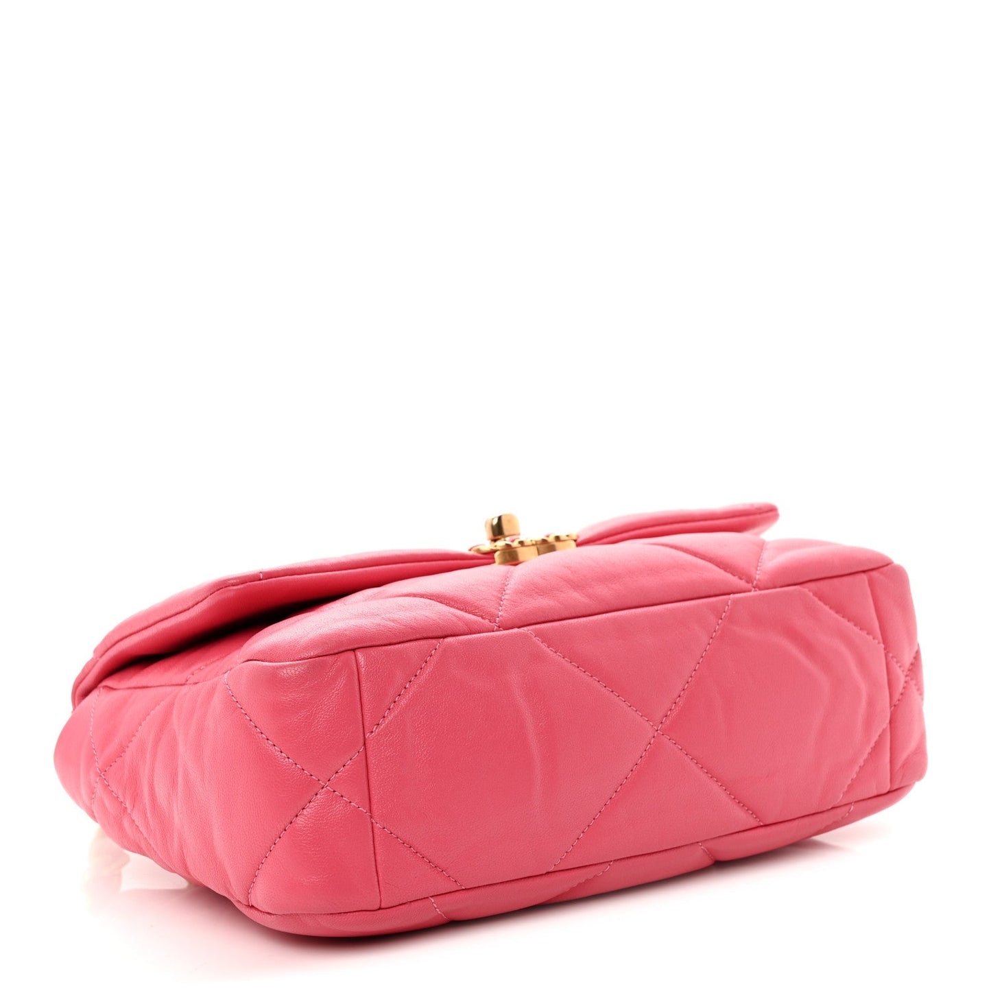 Lambskin Quilted Medium Chanel 19 Flap Light Pink