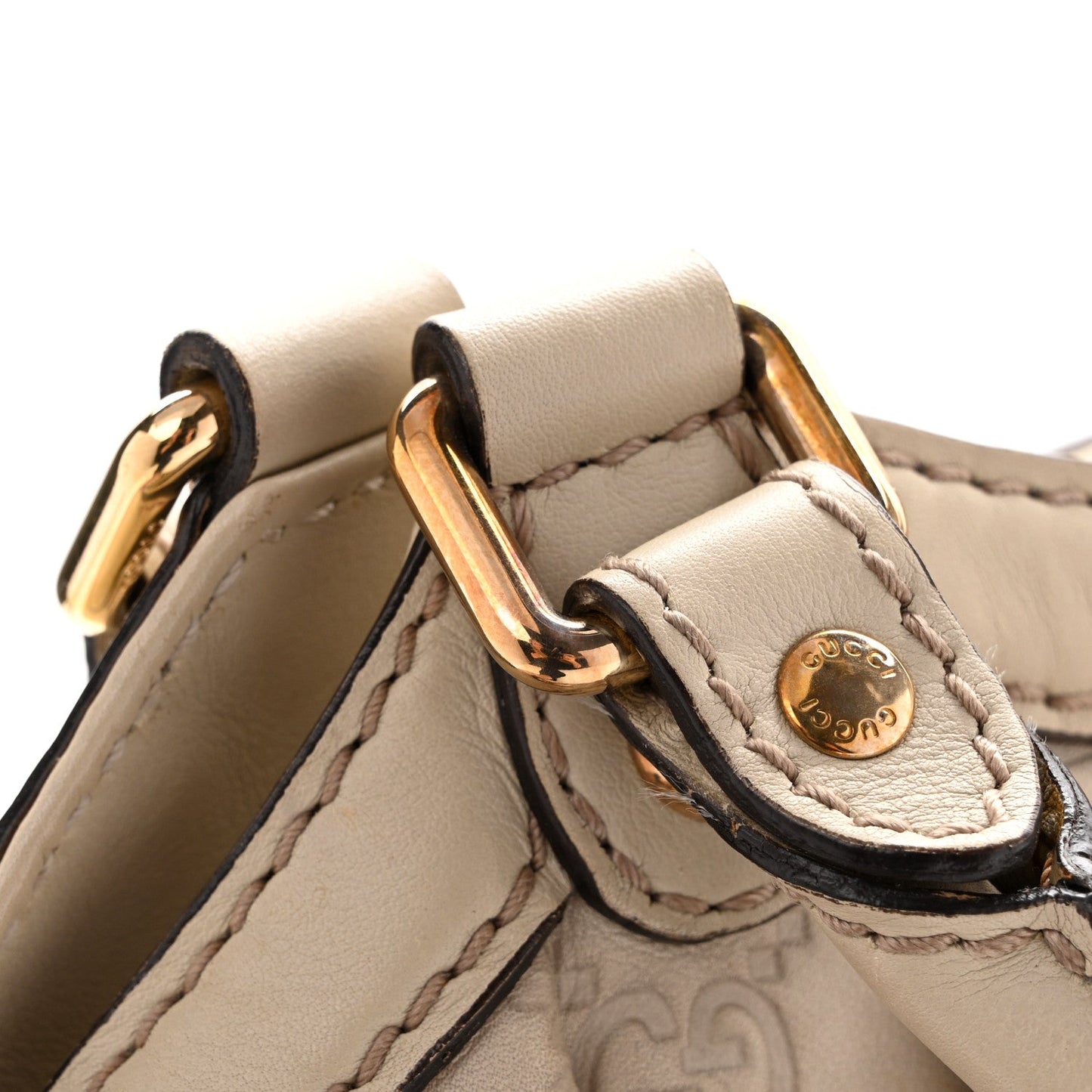 Guccissima Medium Sukey Tote Mystic White