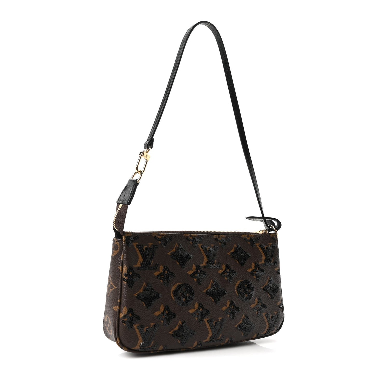 Monogram Sequins Pochette Accessories Black