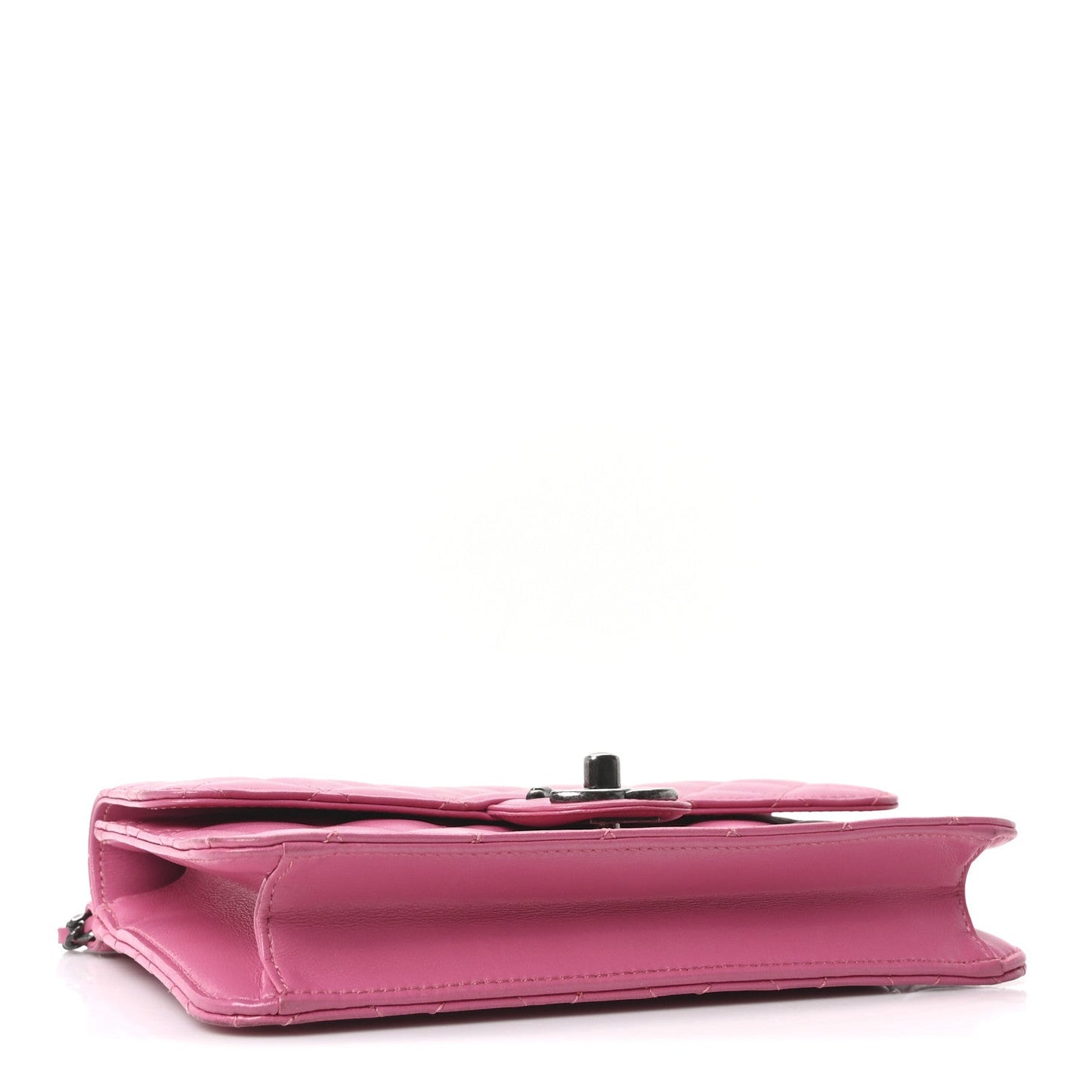 Lambskin Quilted Medium Crossing Times Flap Pink