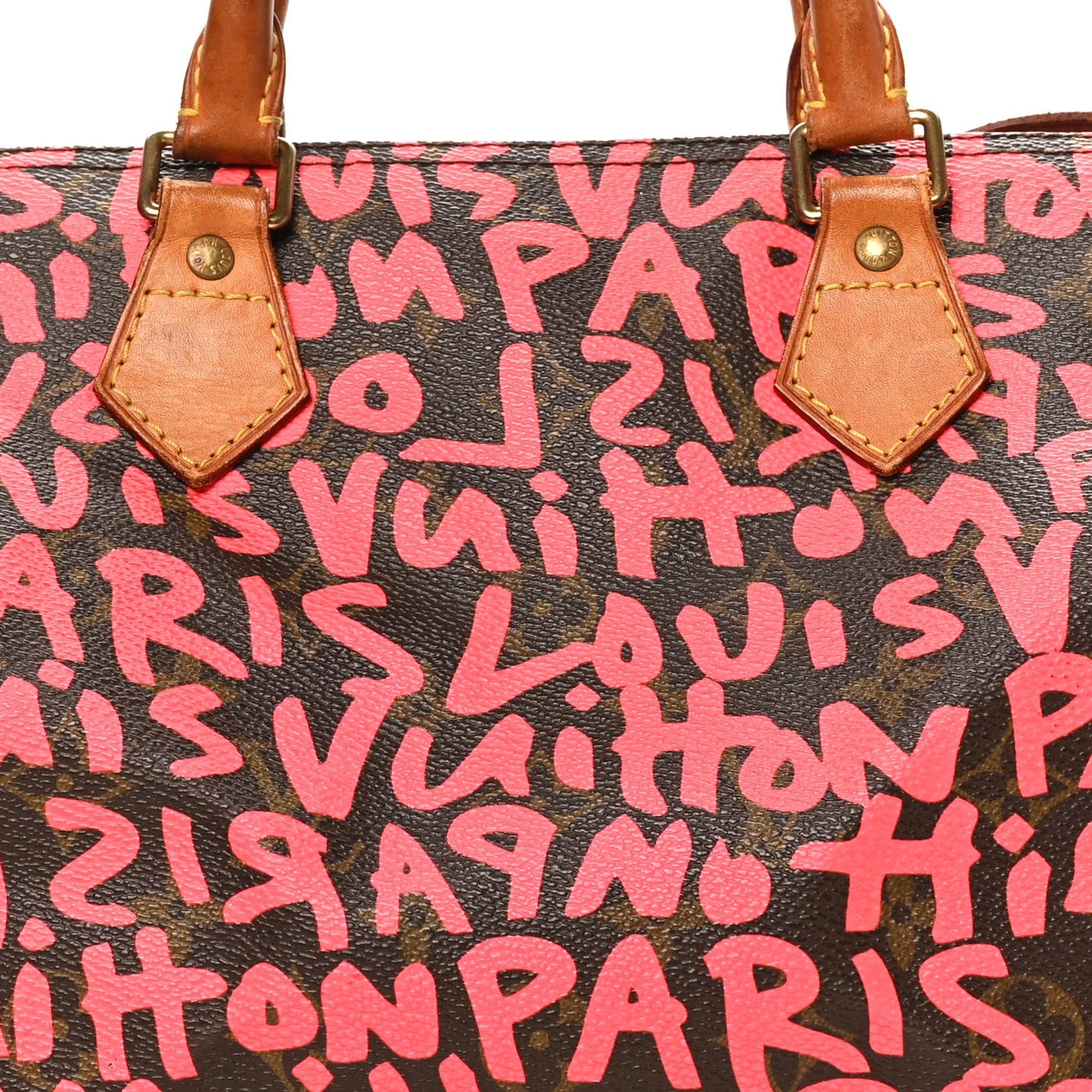 Monogram Graffiti Speedy 30 Fuchsia