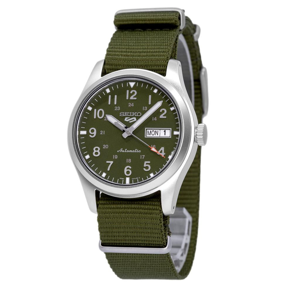 Seiko Men's SRPG33K1 5 Sports Green Dial Auto Watch