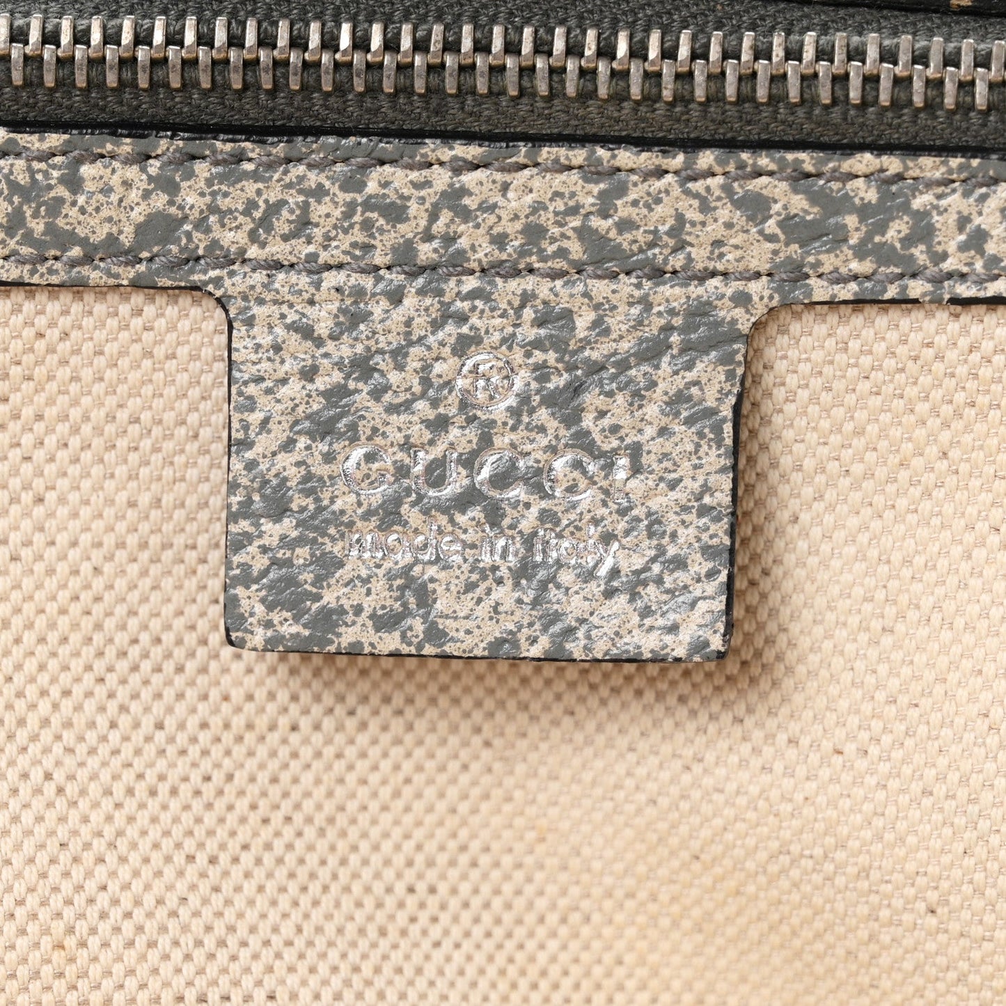 Calfskin Large New Bamboo Top Handle Bag Light Grey