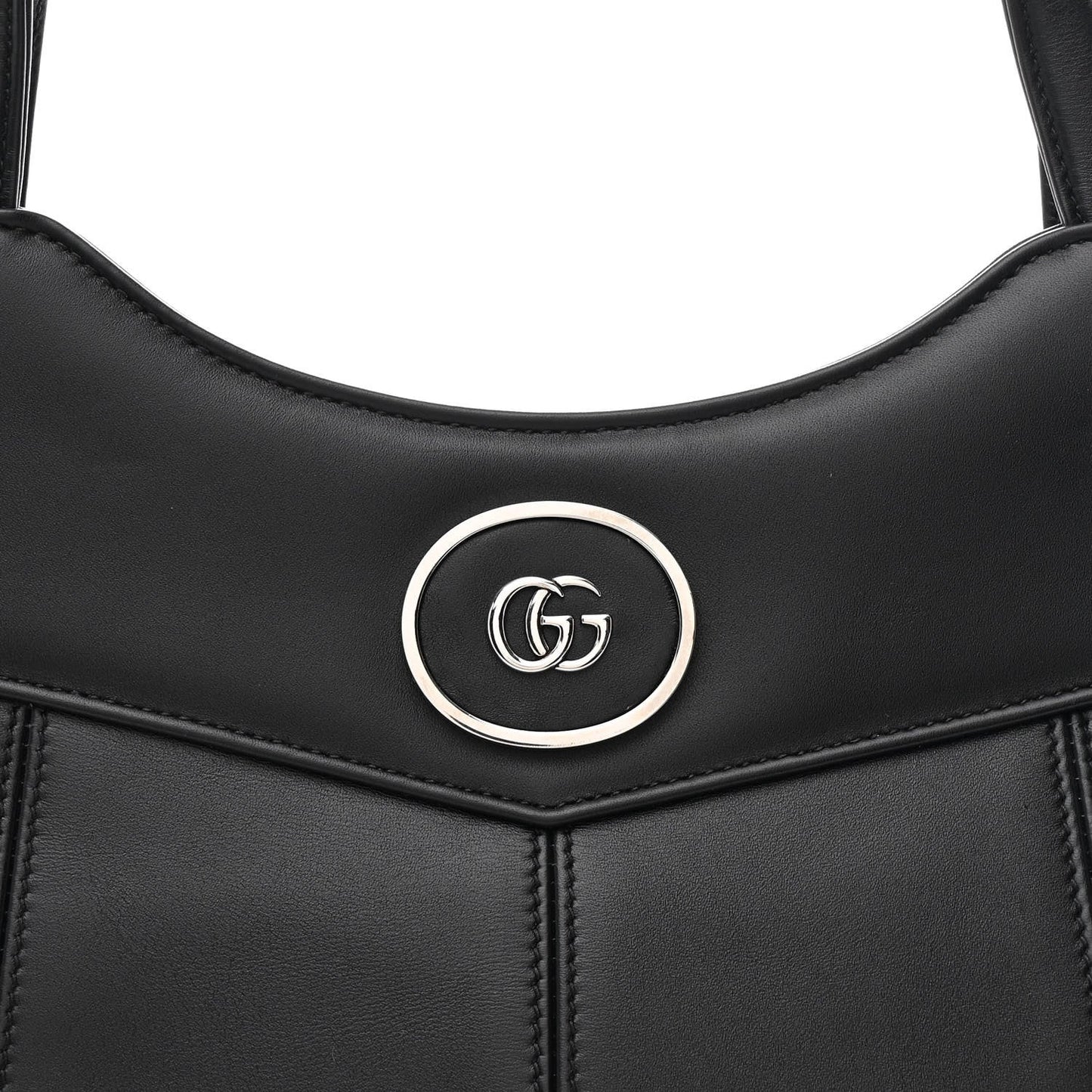 Calfskin Petite GG Medium Tote Bag Black