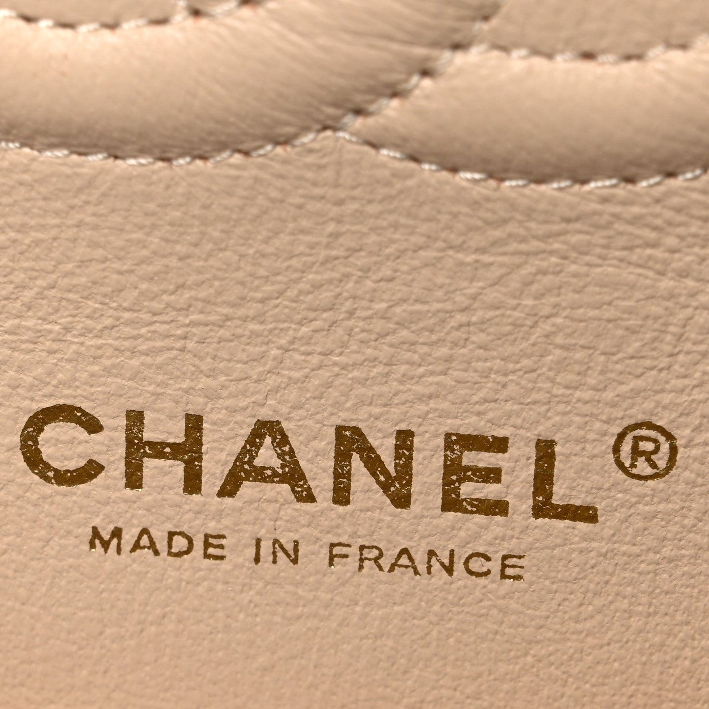 Caviar Quilted Medium Double Flap Beige Beige Clair