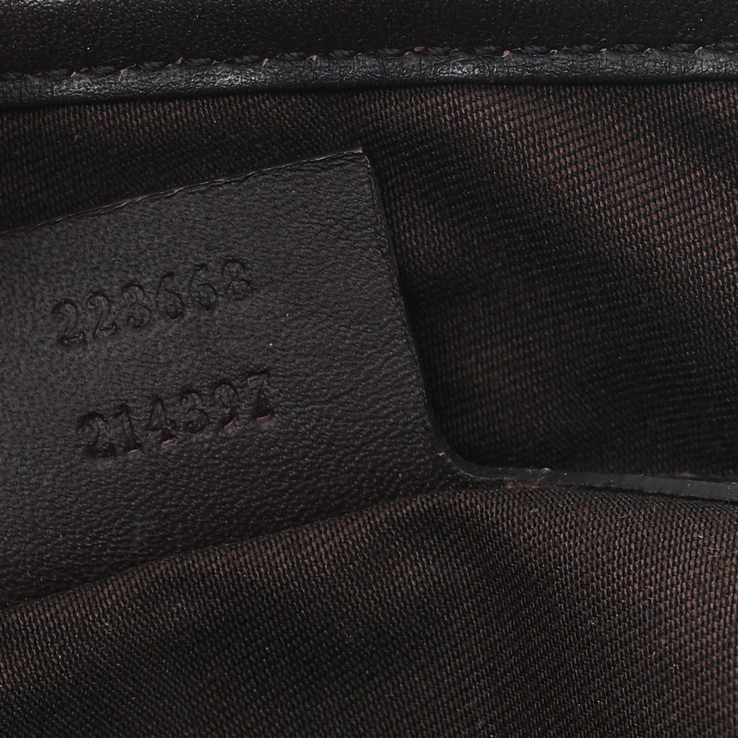 GG Plus Monogram Joy Vertical Tote Dark Brown