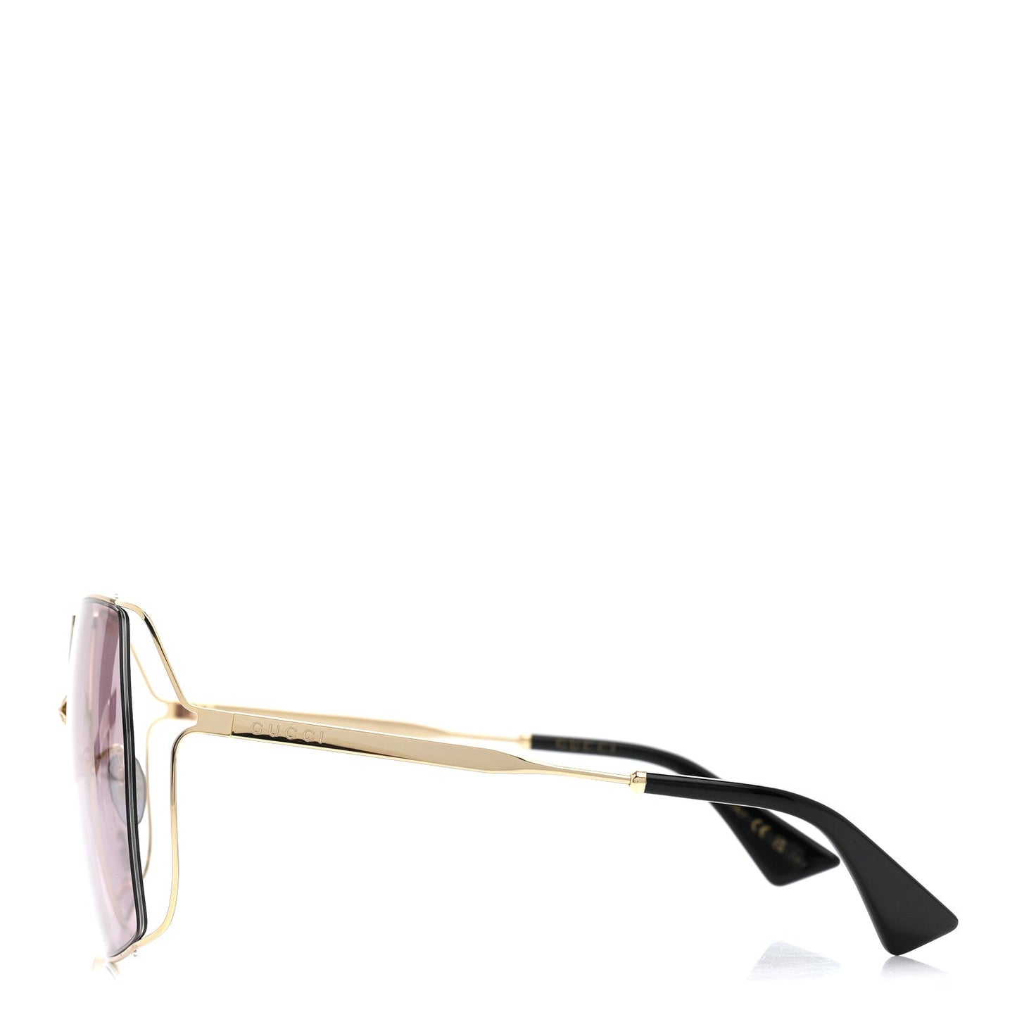 Oversized Sunglasses GG0817S Purple Gold