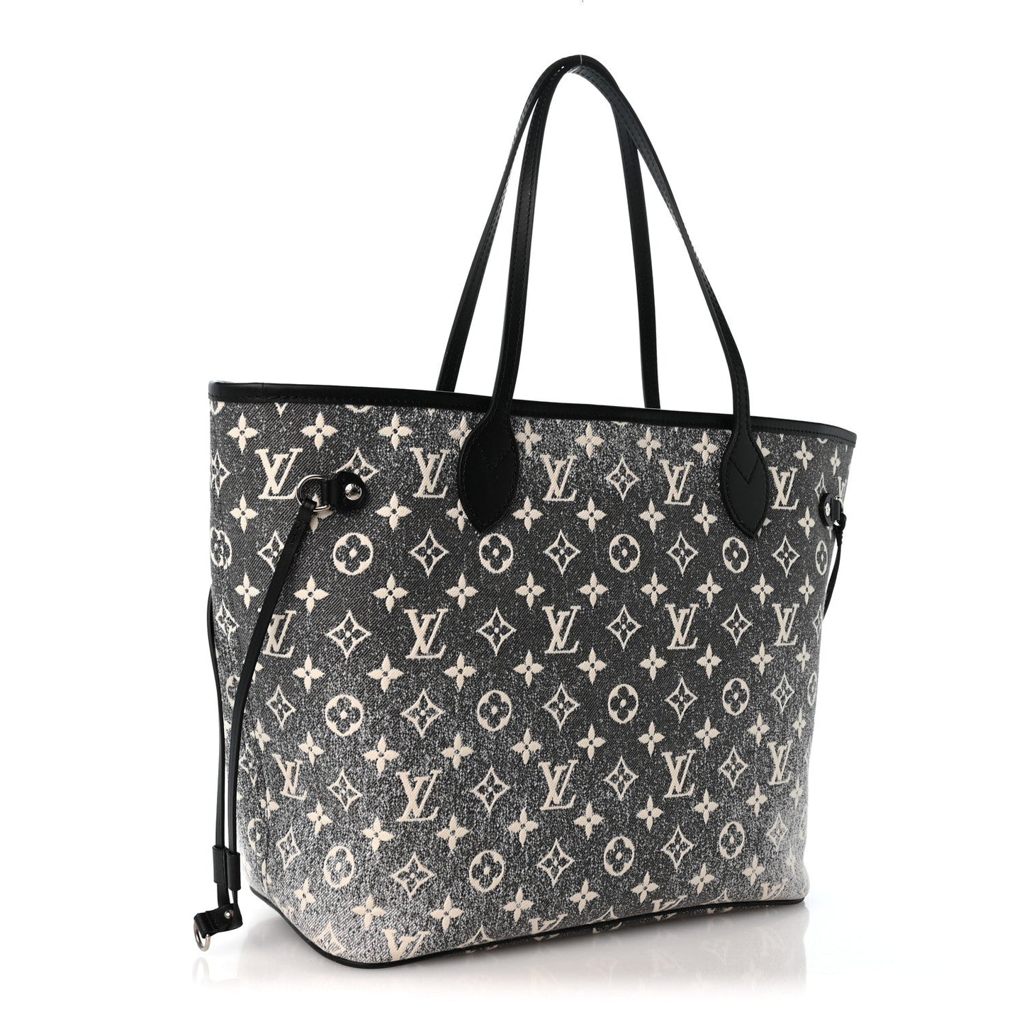 Denim Monogram Jacquard Neverfull MM Grey