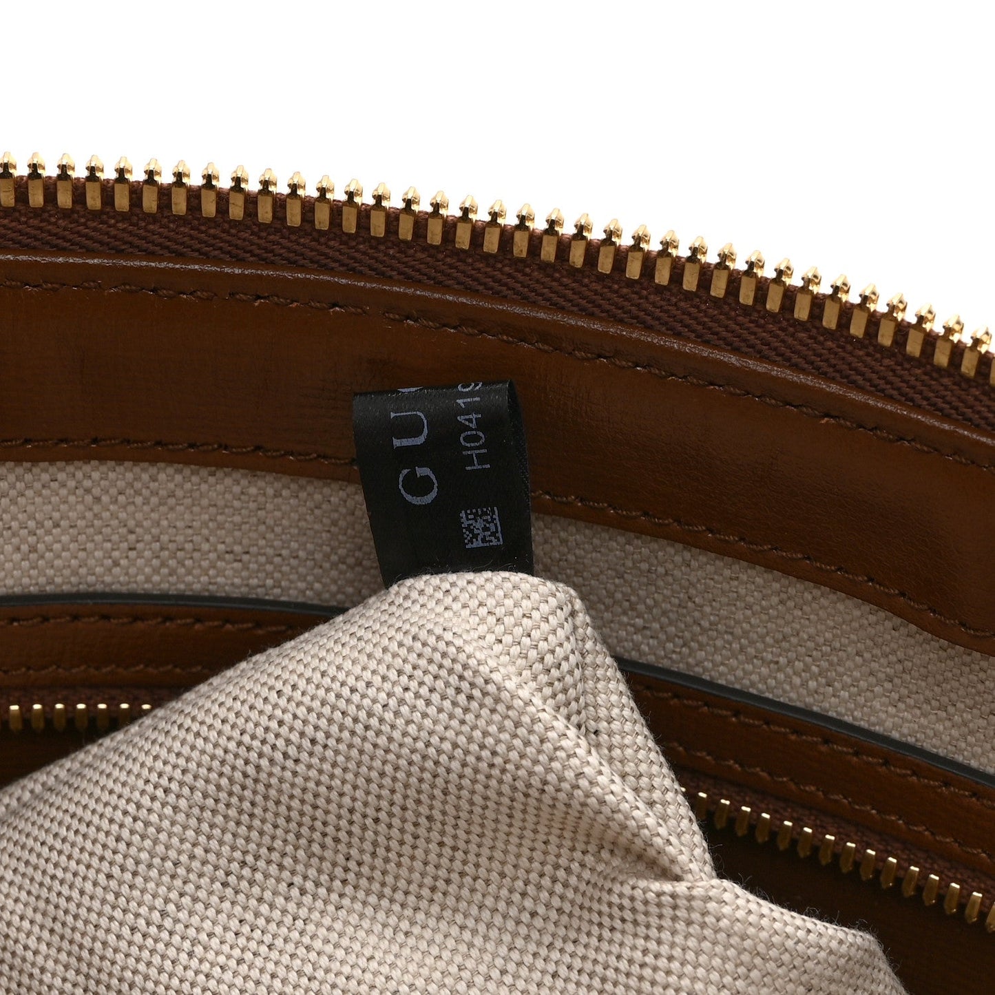 GG Supreme Monogram Azalea Calfskin Retro Interlocking G Wristlet Messenger Bag Beige Ebony Brown Sugar