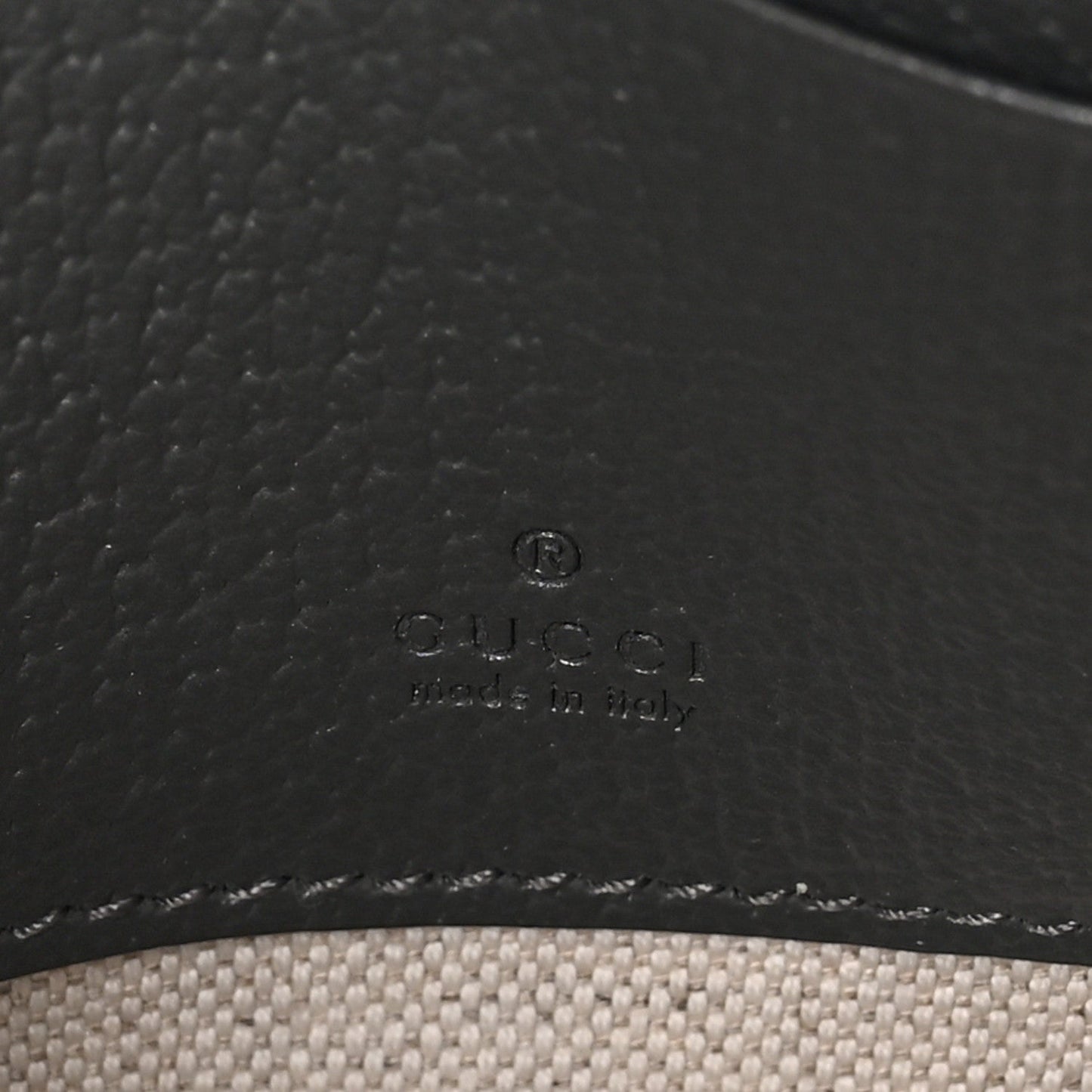 GG Supreme Monogram Textured Dollar Calfskin Mini Ophidia Bag Graphite Grey