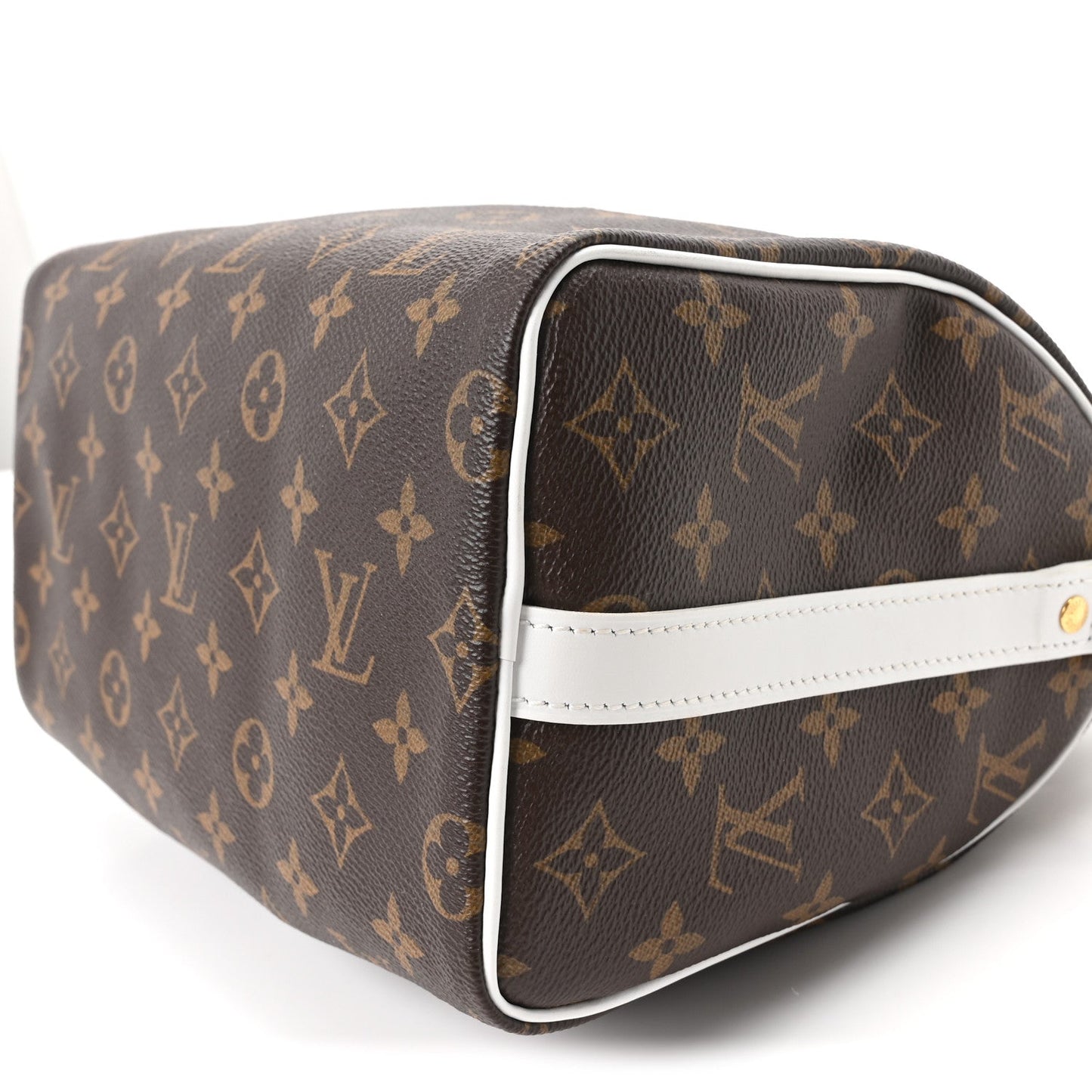 Monogram LV Match Speedy Bandouliere 25 White