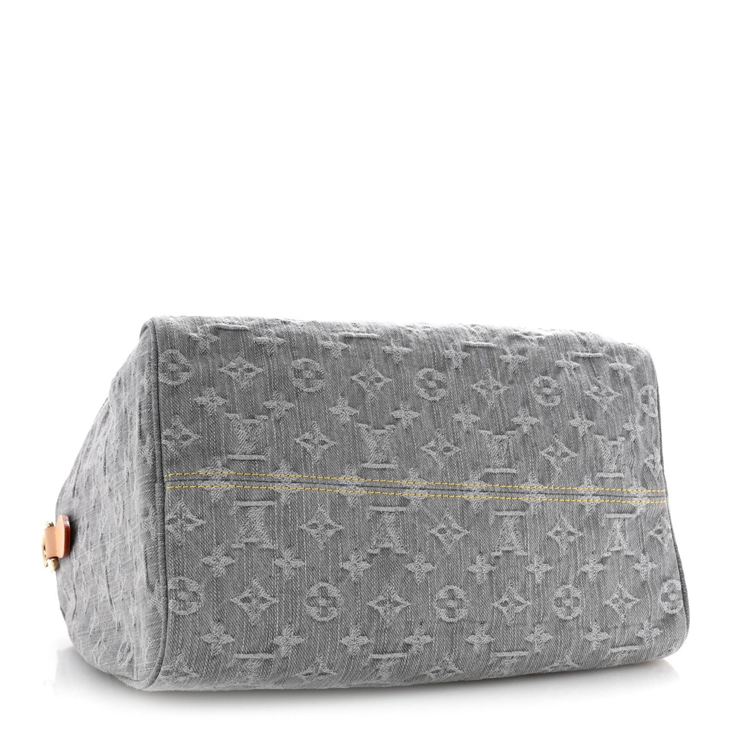 Monogram Denim Speedy Soft 30 Washed Gray