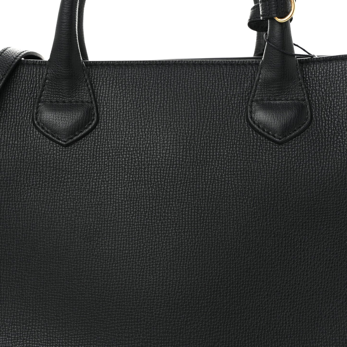 Derby Calfskin House Check Medium Banner Tote Black