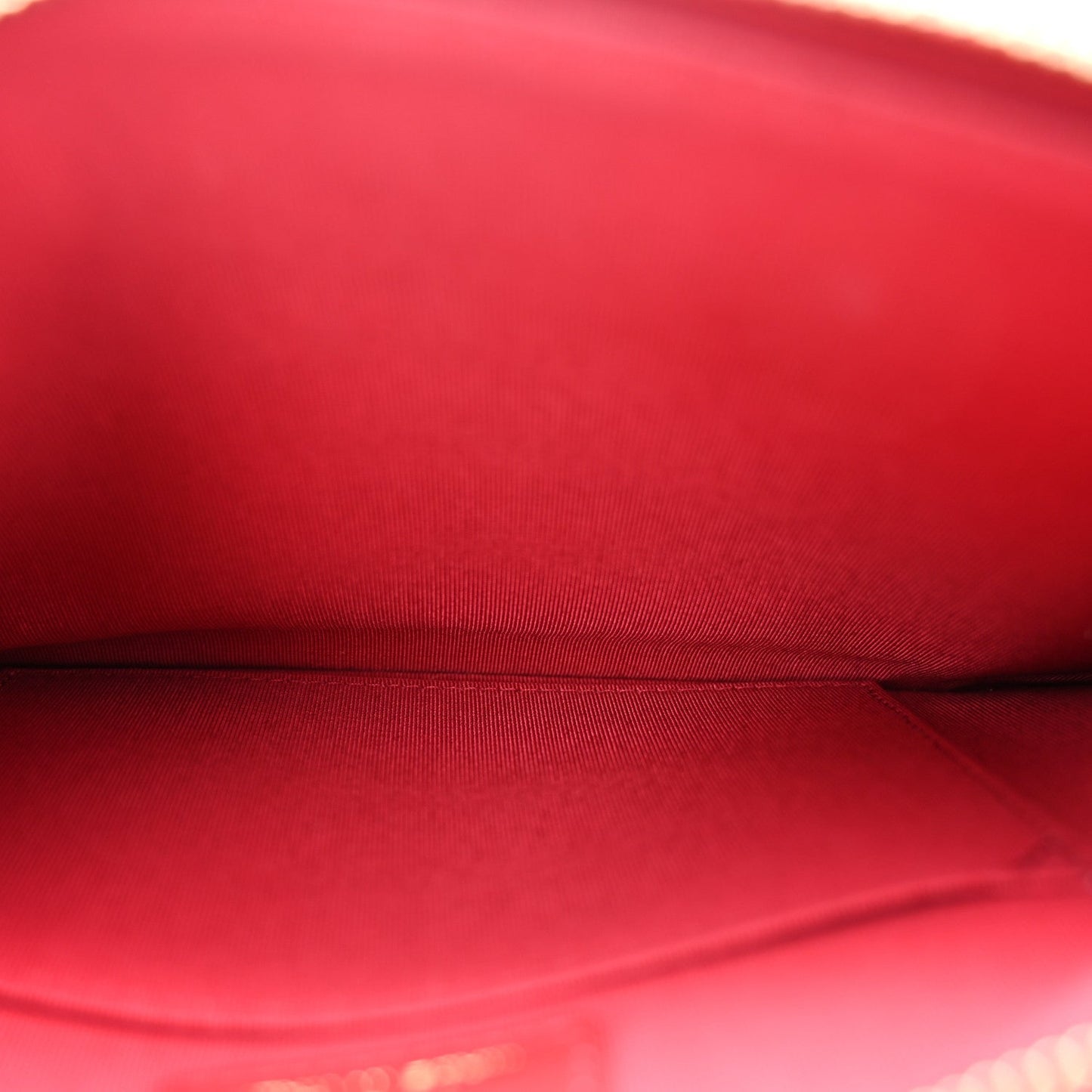 Aged Calfskin Quilted 2.55 Reissue Chain Wallet Red
