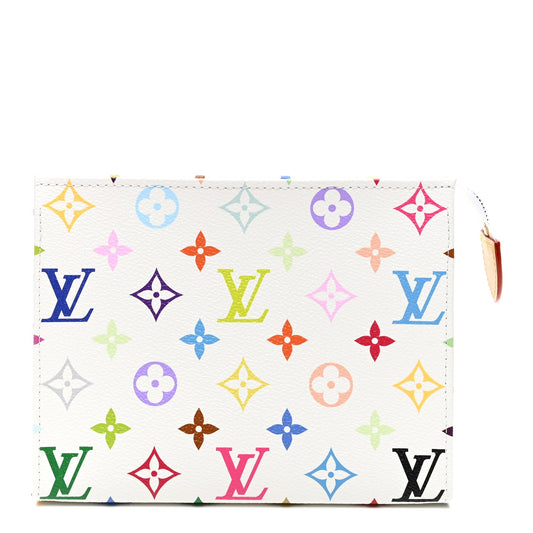 LV X TM Monogram Multicolor Toiletry Pouch 19 White