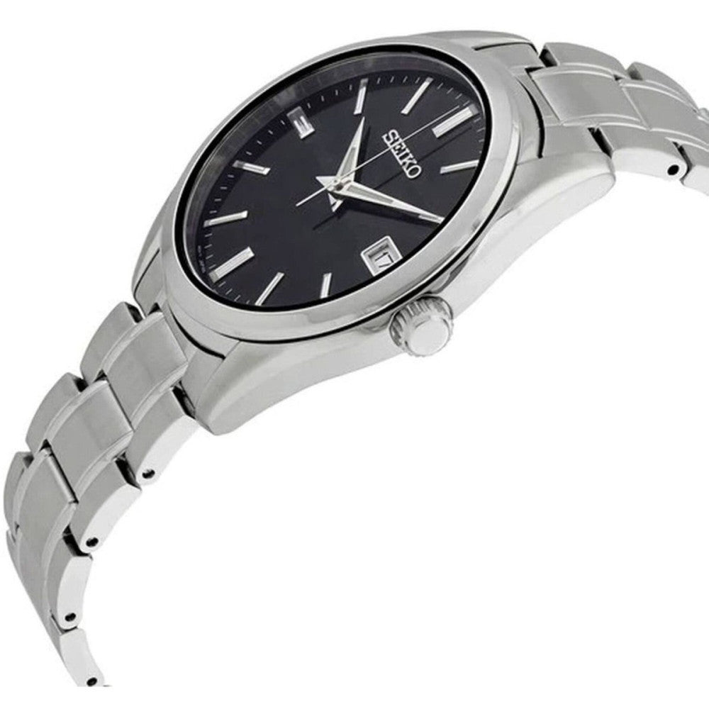 Seiko Men's SUR311P1 Discover More Black Dial Watch