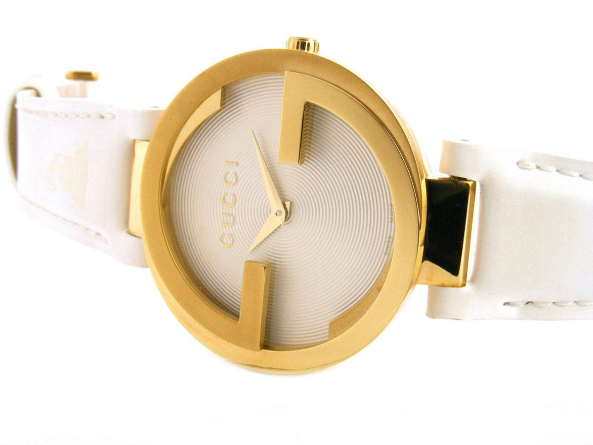 Gucci Interlocking Latin Grammy Special Edition Gold Watch For Women - YA133313