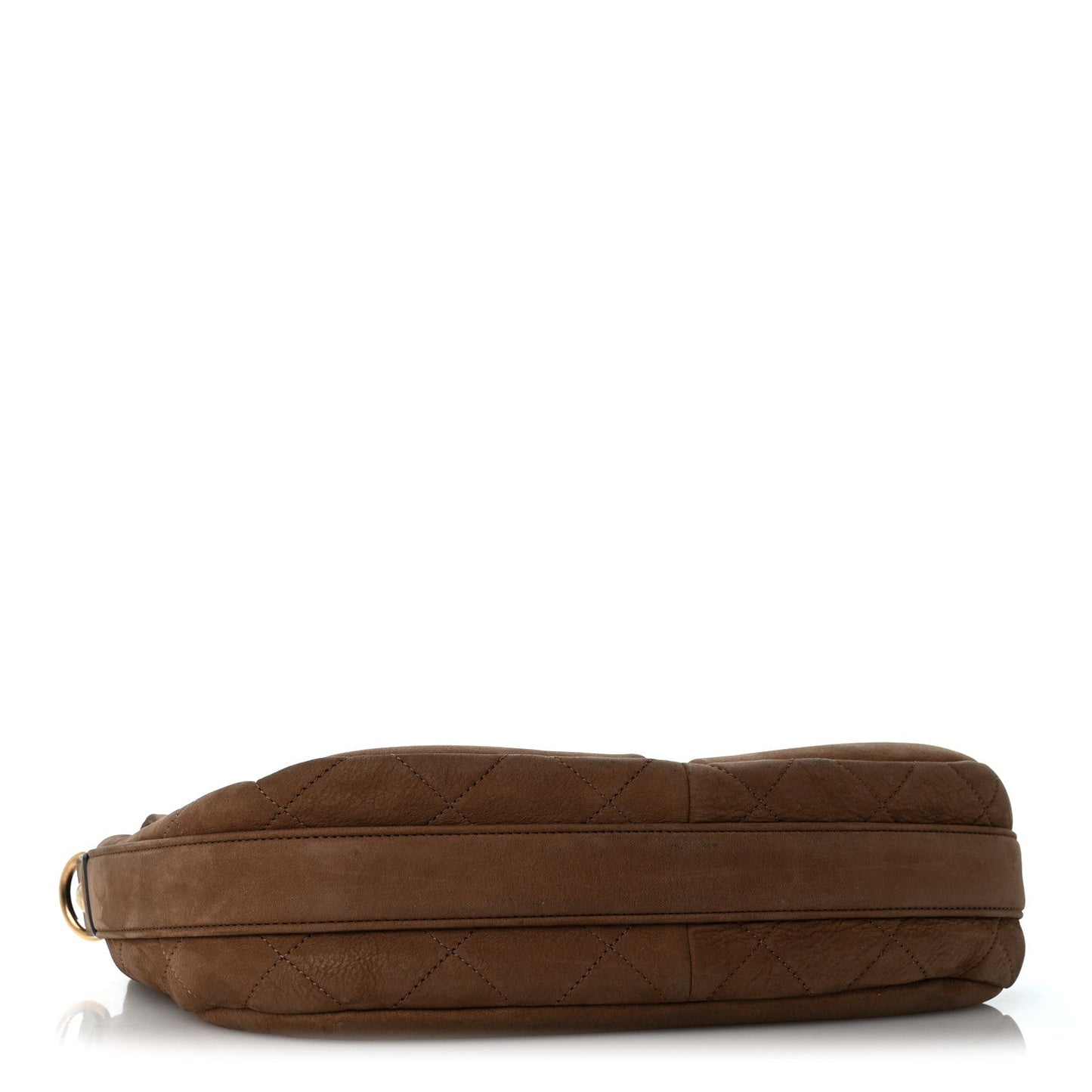 Suede Calfskin Stitched Small Paris in Rome Messenger Brown