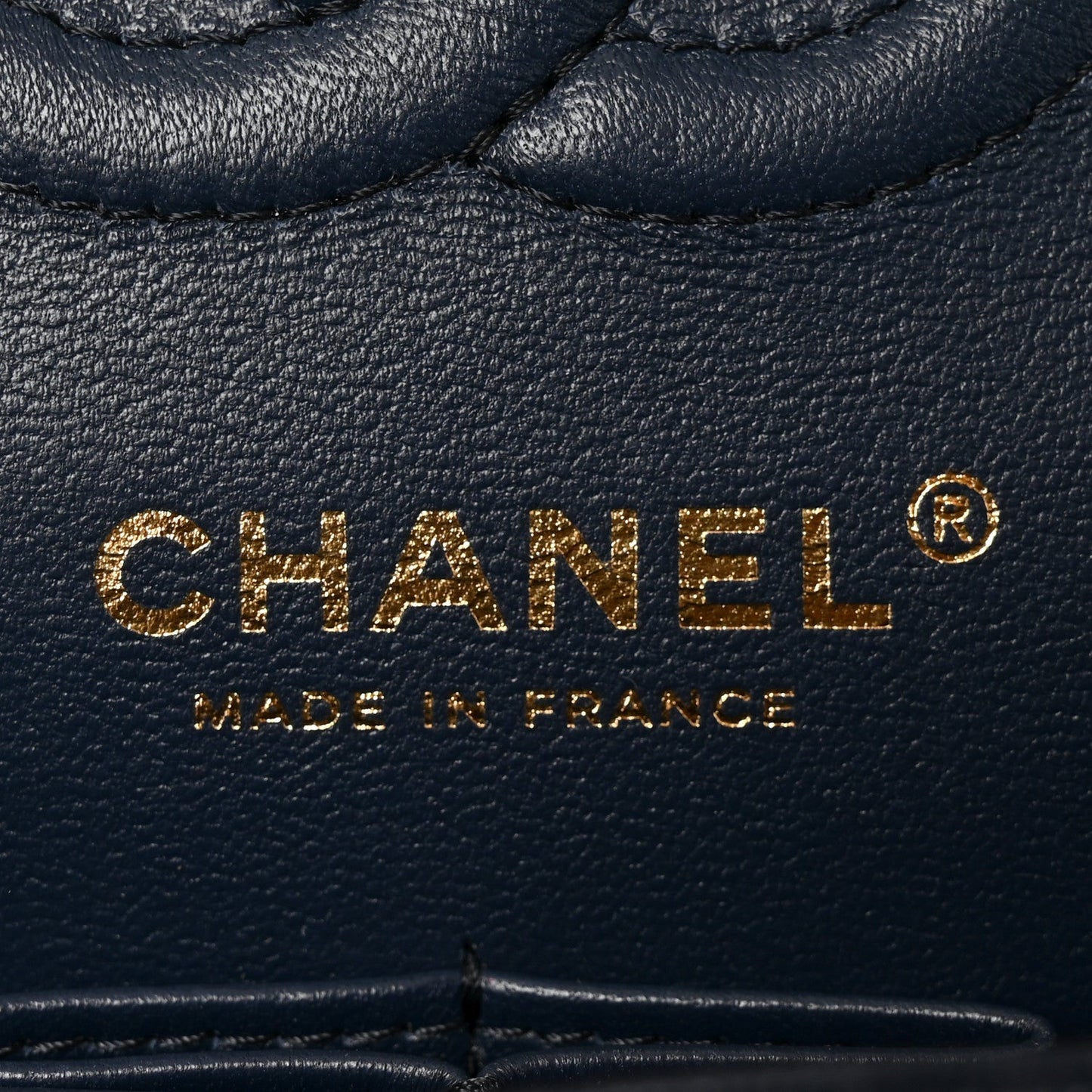 Caviar Quilted Small Double Flap Dark Navy