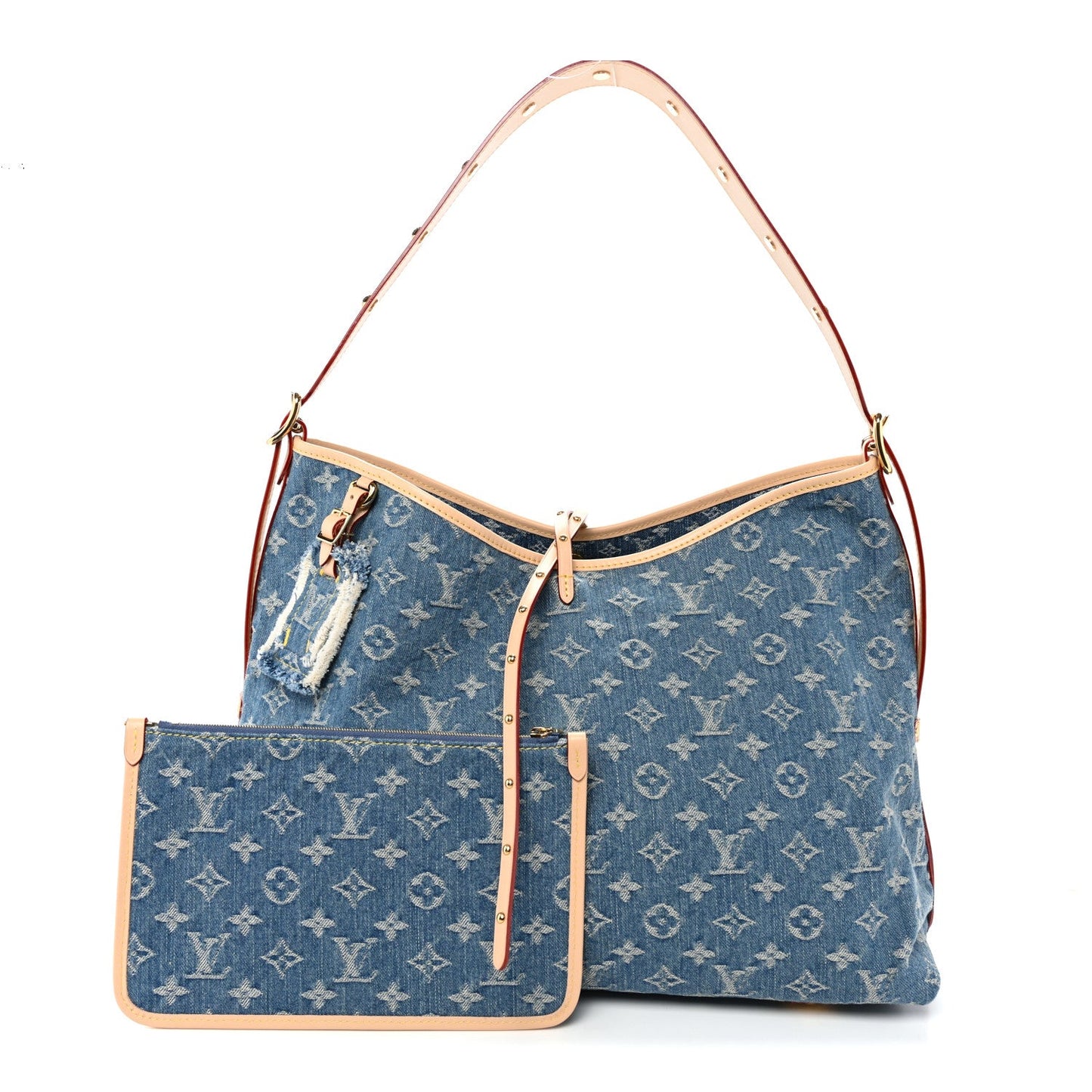 Monogram Denim CarryAll MM Blue