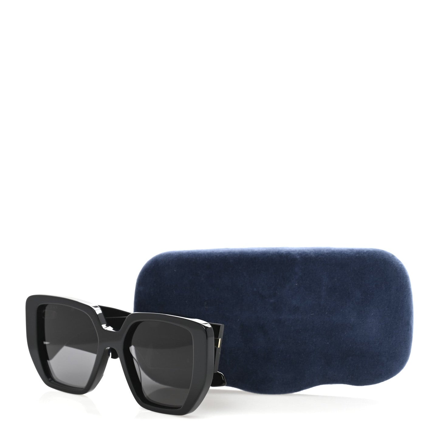 Acetate Square Frame Sunglasses GG0956S Black