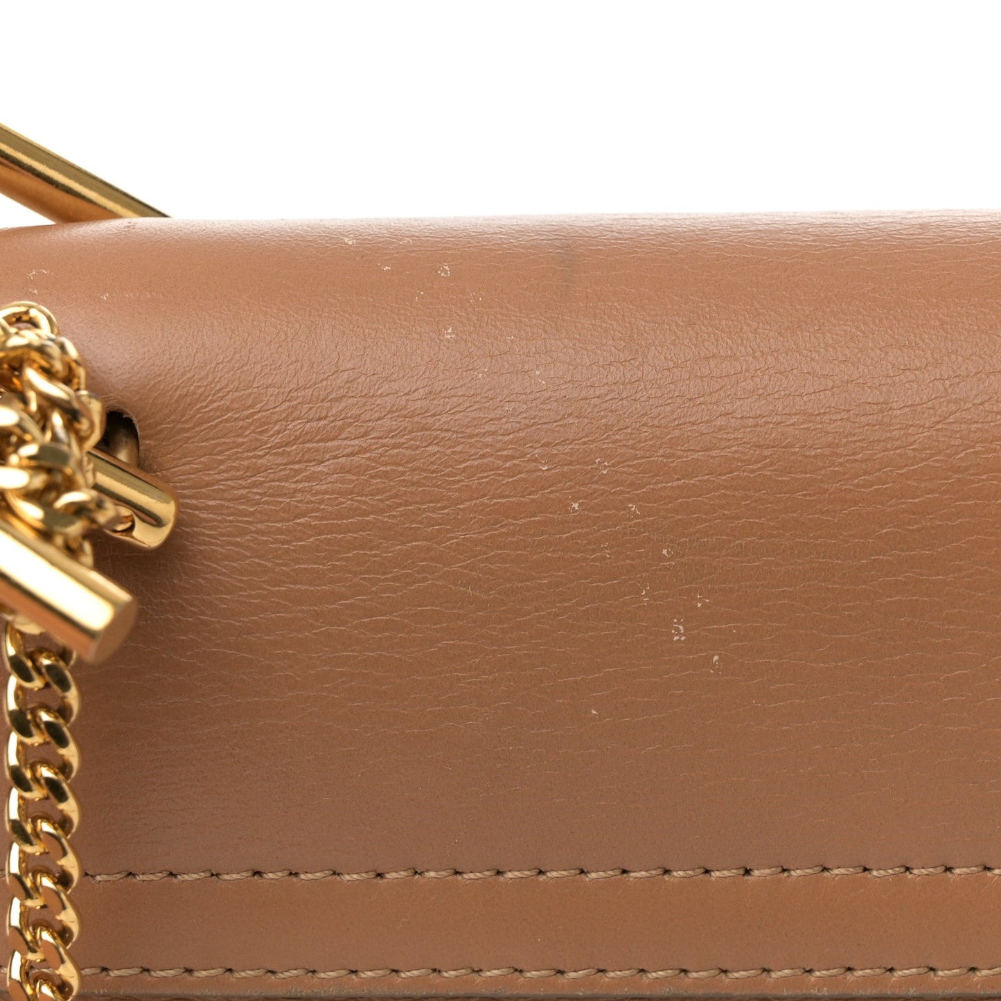 Suede Smooth Calfskin Drew Shoulder Bag Milky Coffee