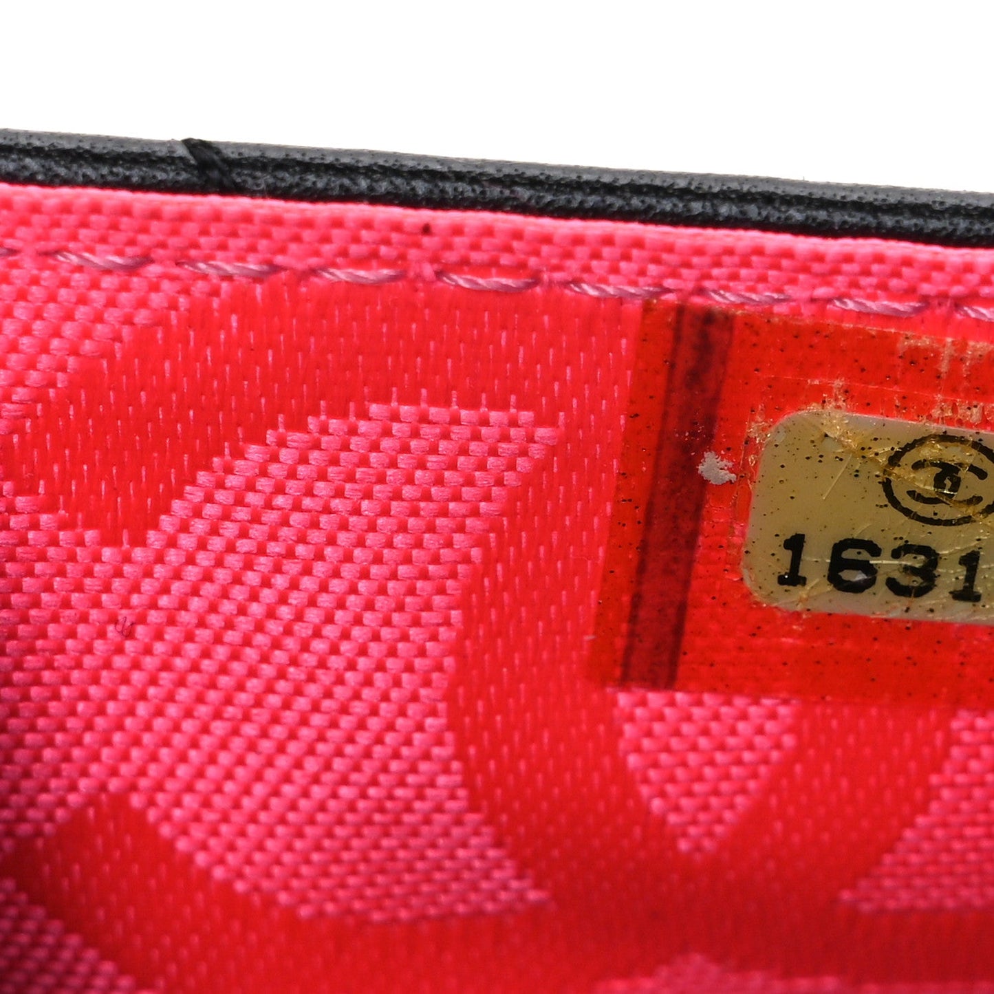 Calfskin Quilted Cambon Wallet on Chain WOC Black