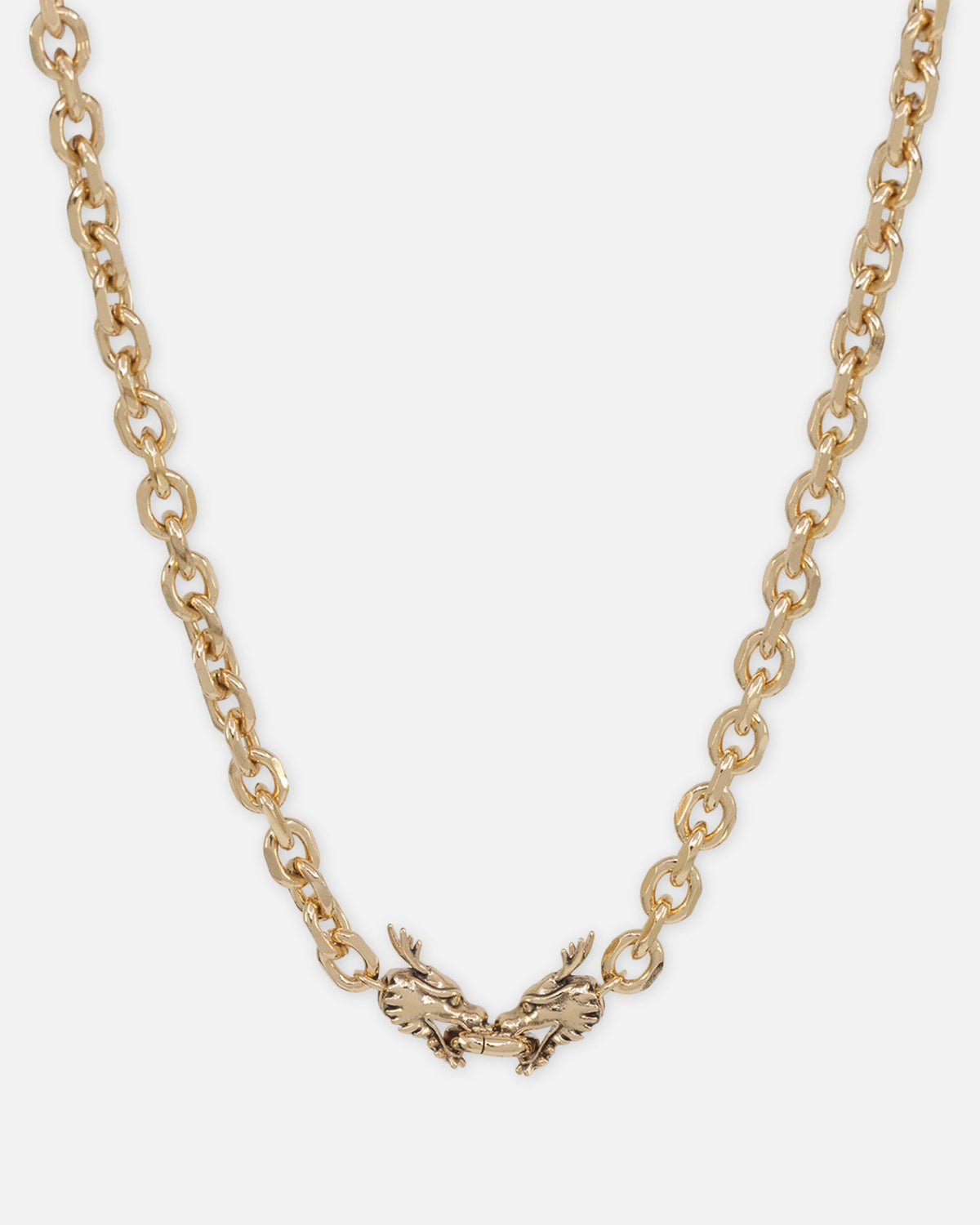 Ed Hardy Dragon Choker Chain Necklace Gold