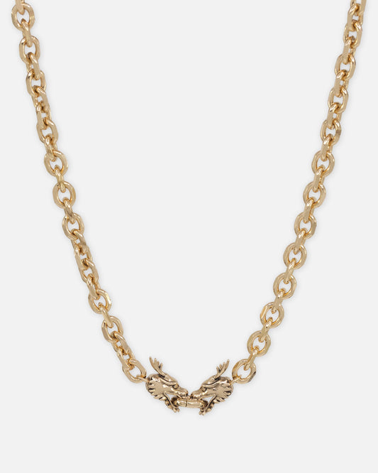 Ed Hardy Dragon Choker Chain Necklace Gold